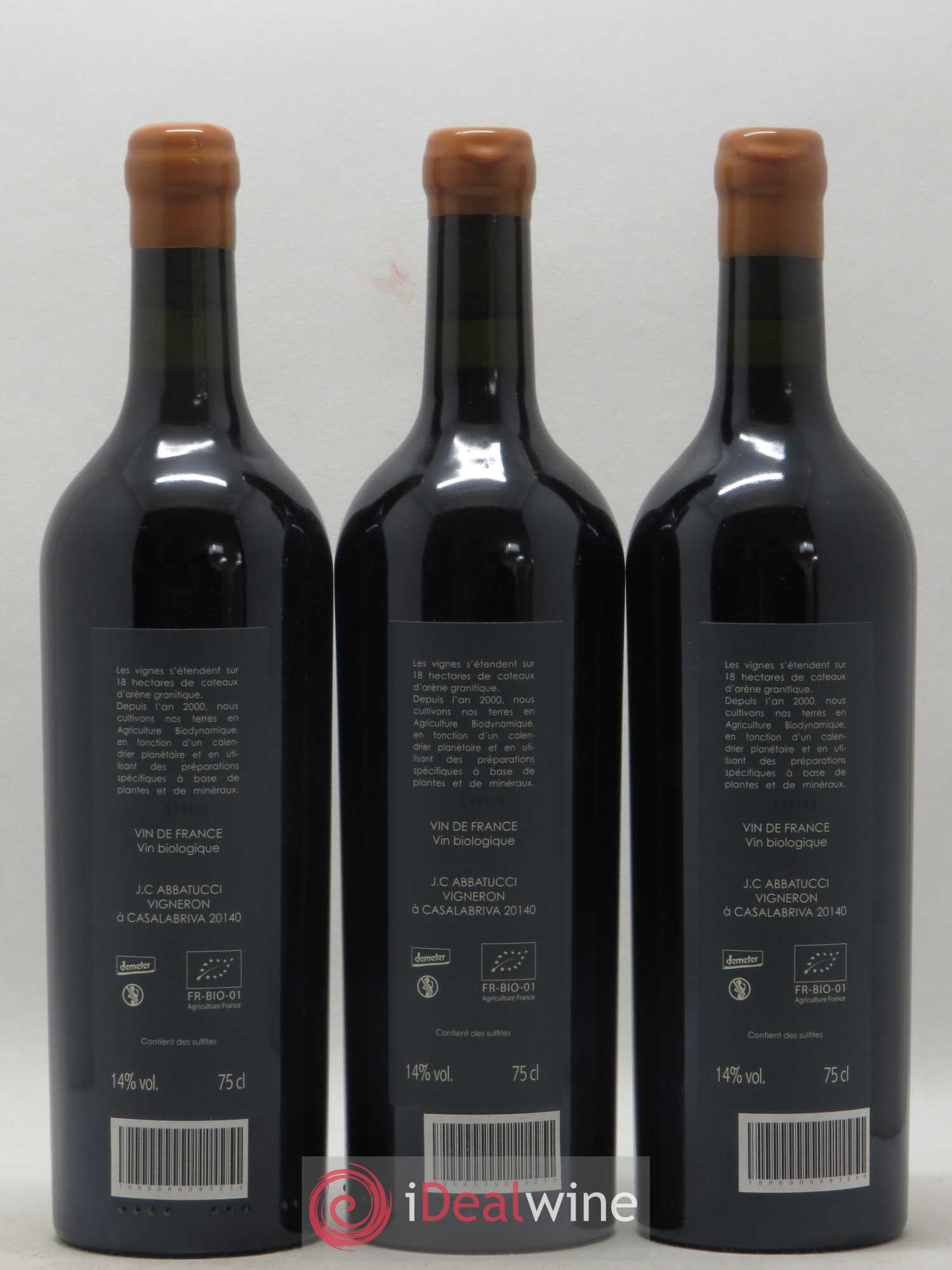 Vin de Corse Ministre Impérial Comte Abbatucci 2014 - Posten von 3 Flaschen - 1