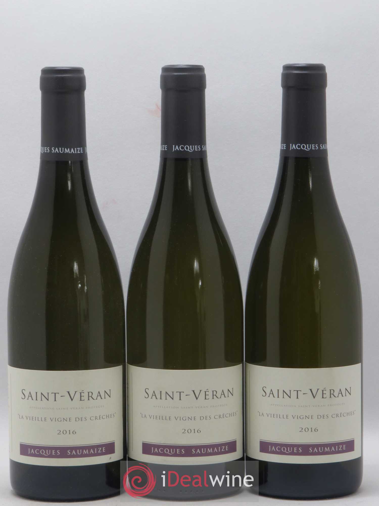 Saint-Véran La vieille vigne des crèches Jacques et Nathalie Saumaize 2016 - Lot de 3 bouteilles - 0