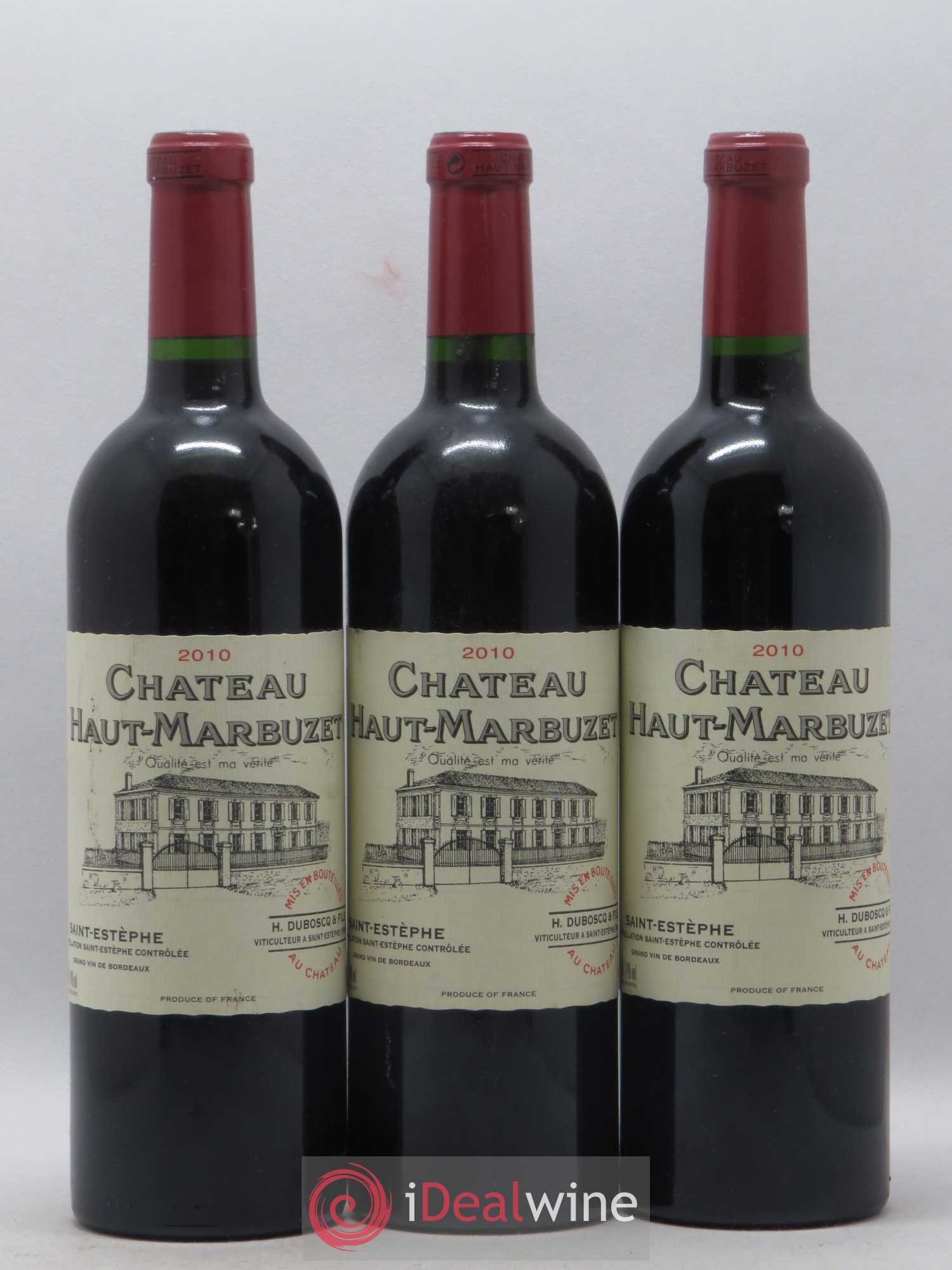 Château Haut Marbuzet 2010 - Lot de 6 bouteilles - 1