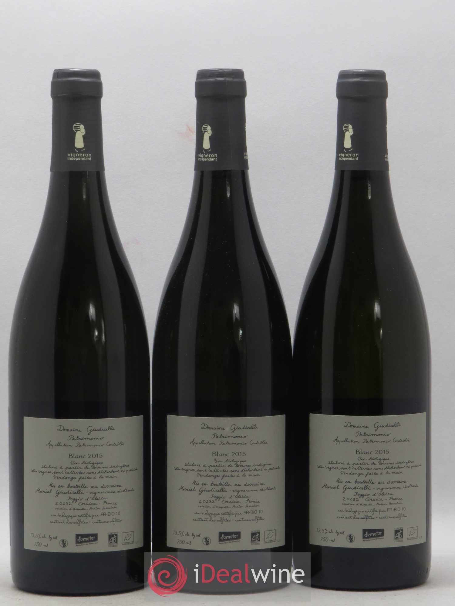 Patrimonio Domaine Guidicelli 2015 - Lot de 3 bouteilles - 1