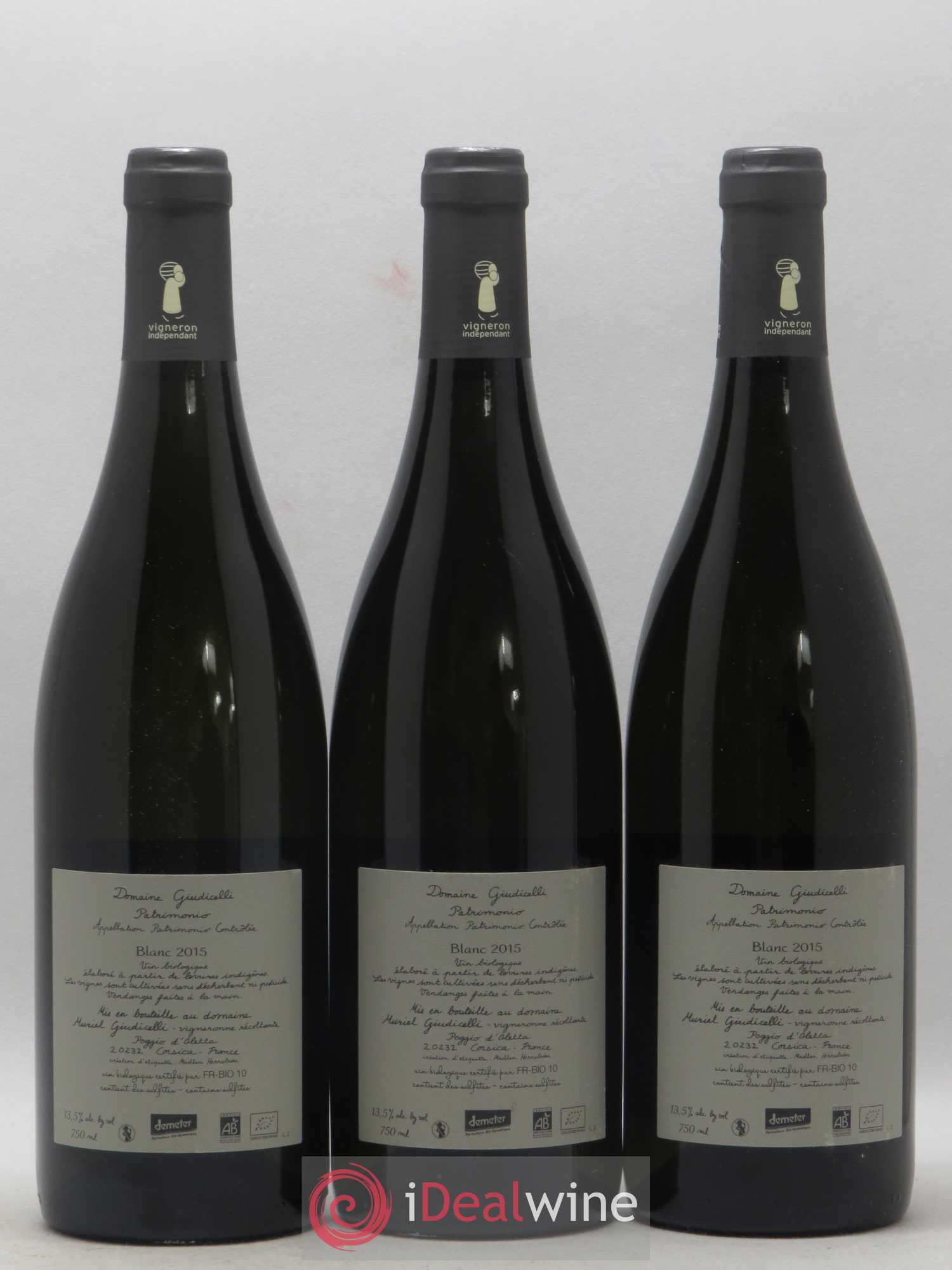Patrimonio Domaine Guidicelli 2015 - Lot de 3 bouteilles - 1