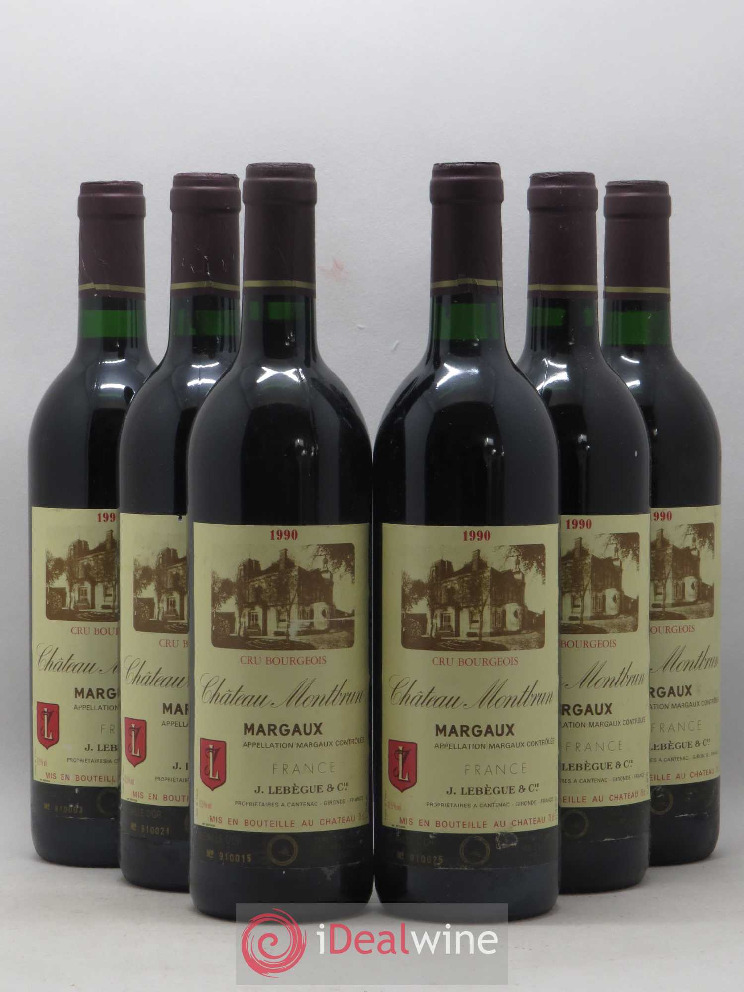 Château Montbrun Cru Bourgeois 1990 - Lot de 6 bouteilles - 0