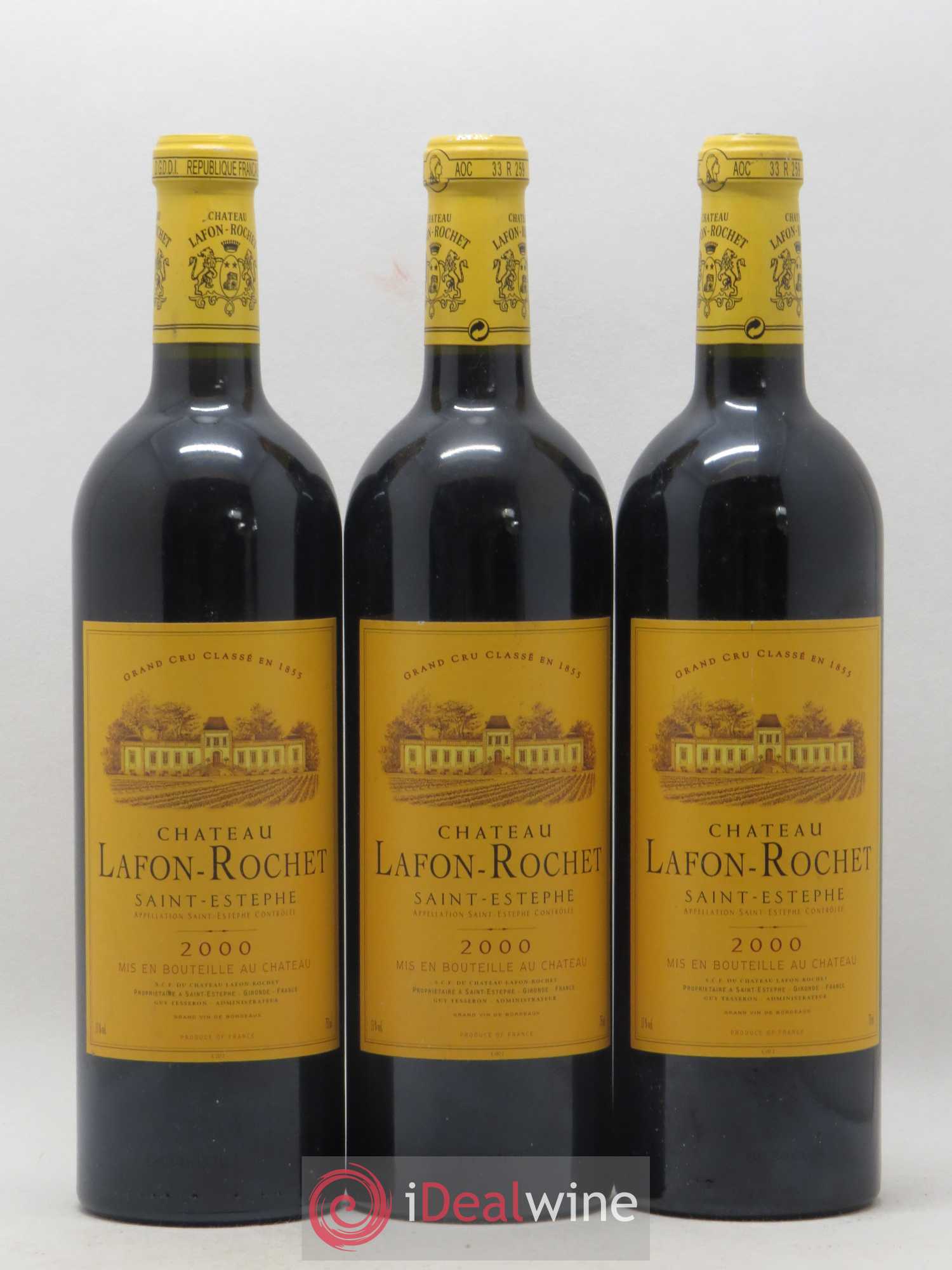 Château Lafon Rochet 4ème Grand Cru Classé 2000 - Lot de 6 bouteilles - 2