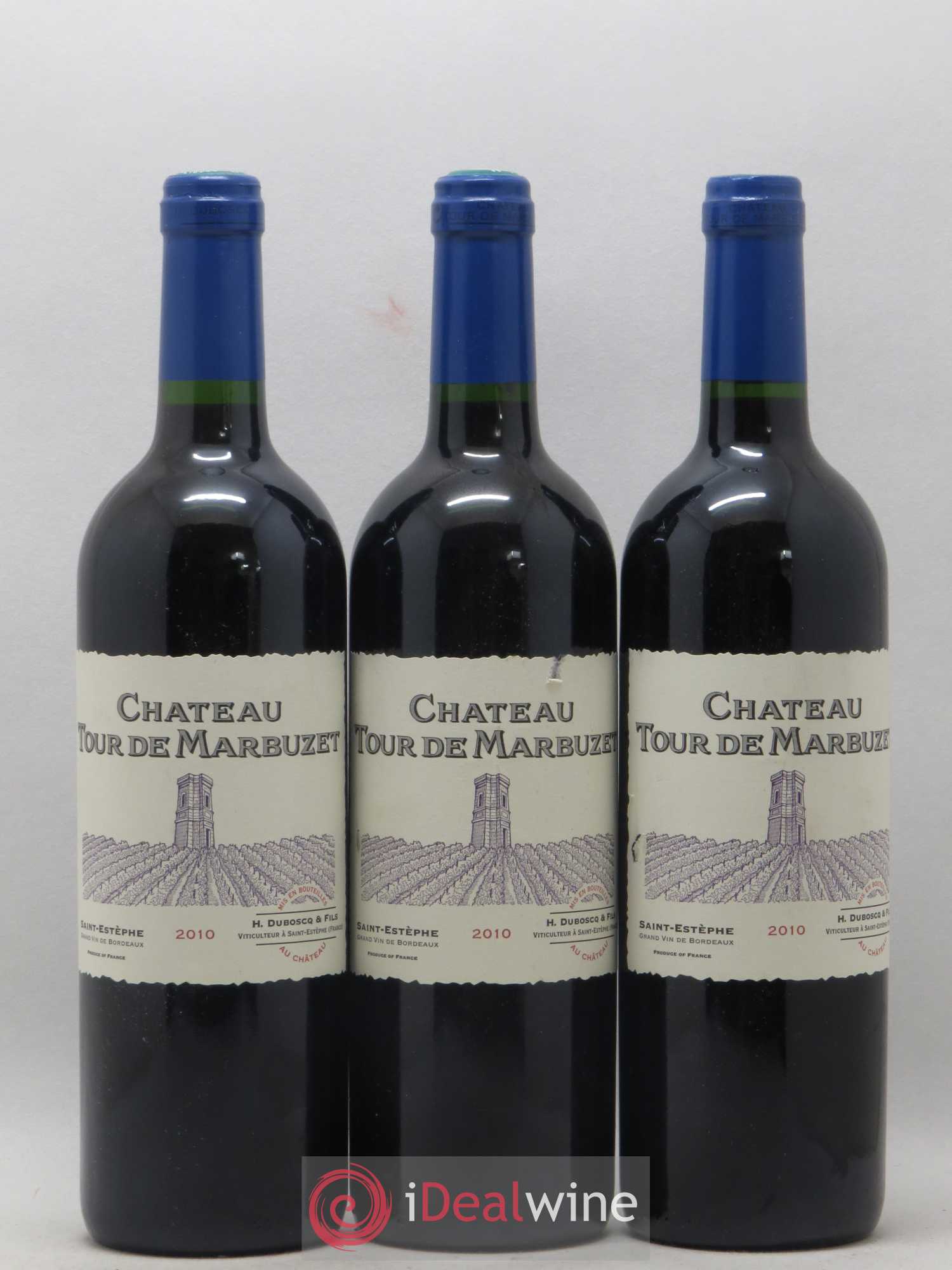 Château Tour de Marbuzet 2010 - Lot de 3 bouteilles - 0