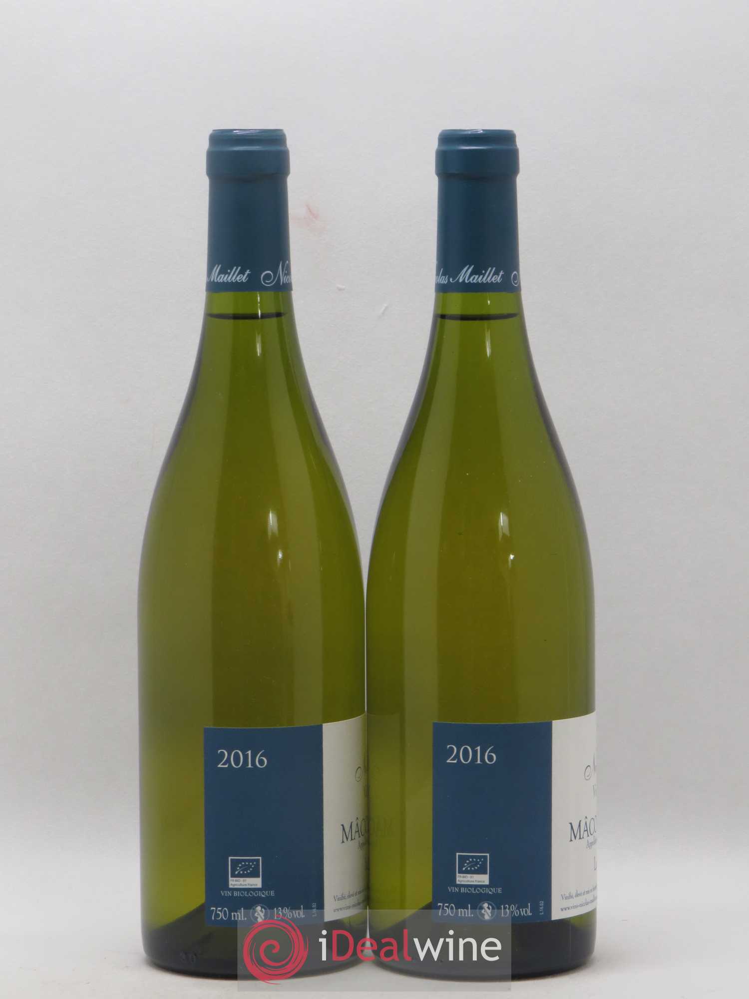 Mâcon-Verzé Le Chemin Blanc Nicolas Maillet 2016 - Lot de 2 bouteilles - 1