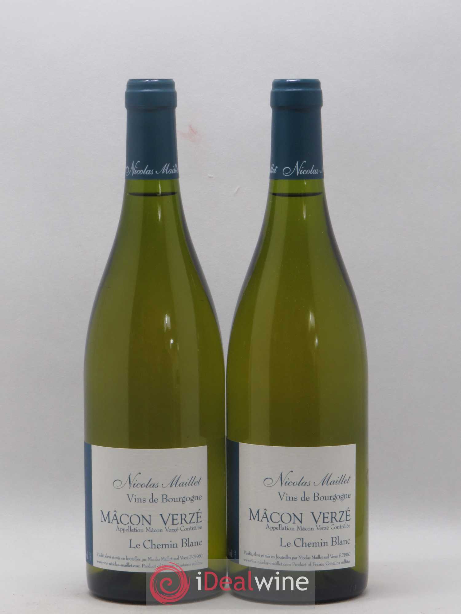 Mâcon-Verzé Le Chemin Blanc Nicolas Maillet 2016 - Lot de 2 bouteilles - 0