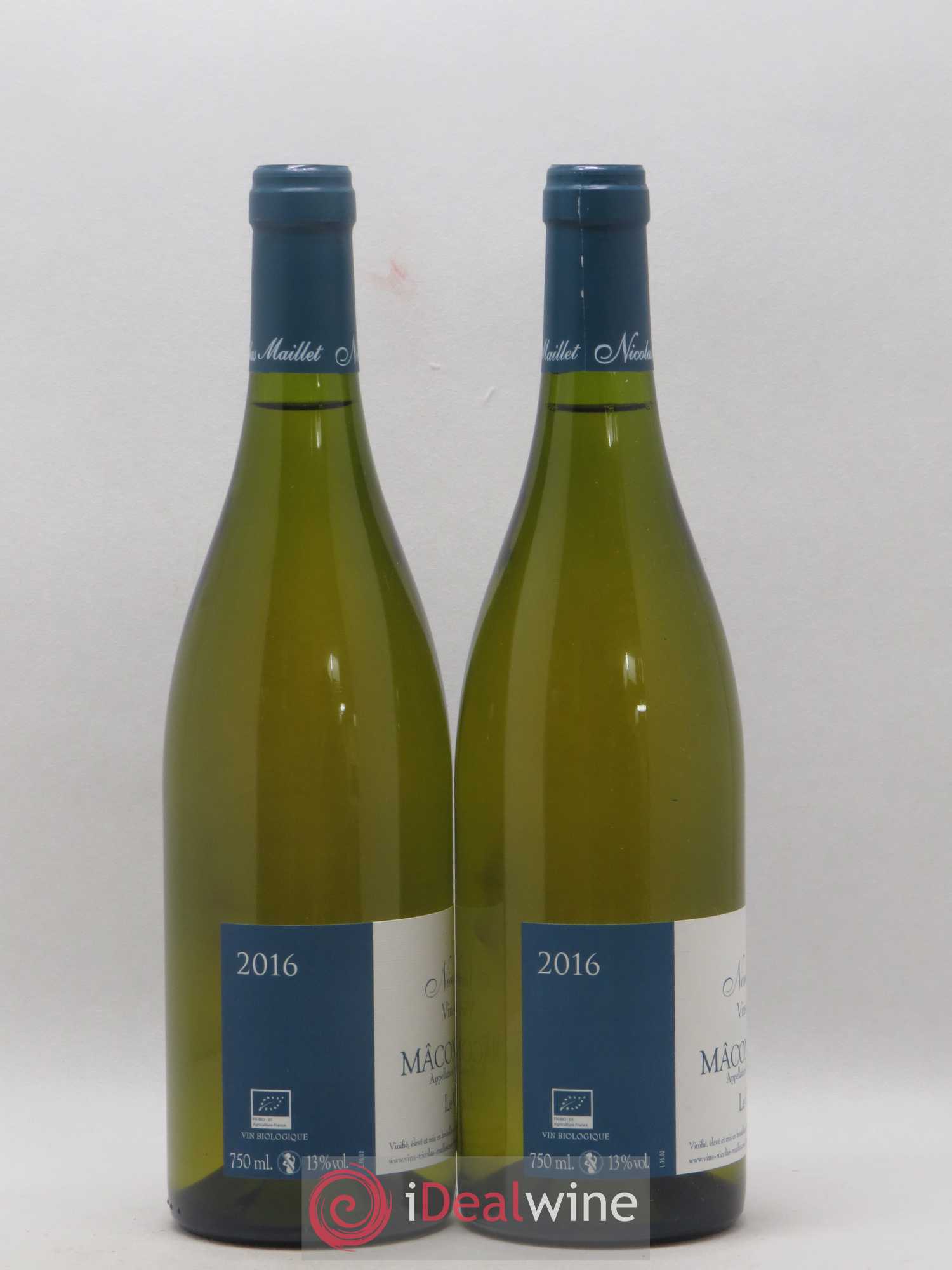 Mâcon-Verzé Le Chemin Blanc Nicolas Maillet 2016 - Lot de 2 bouteilles - 1