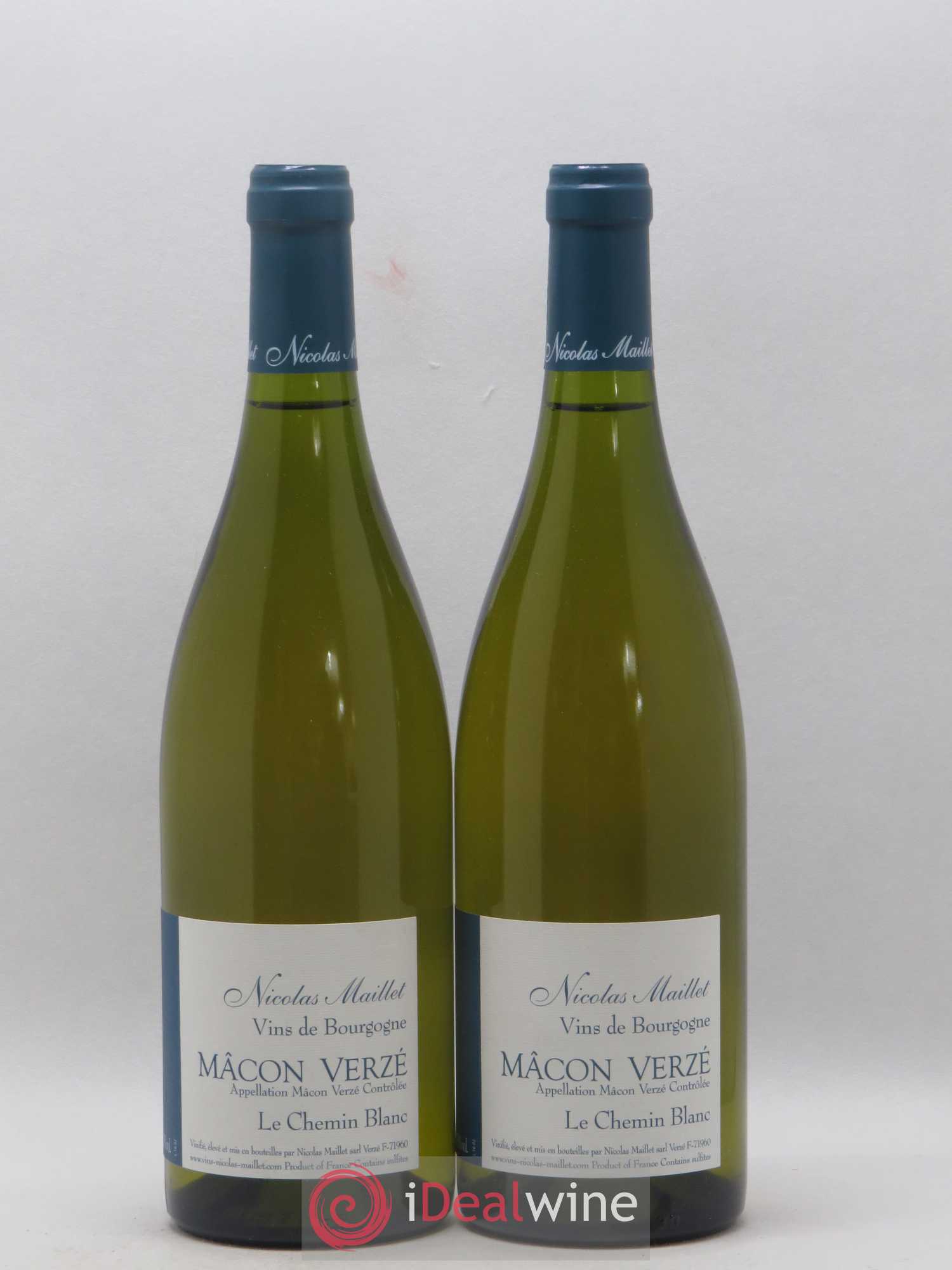 Mâcon-Verzé Le Chemin Blanc Nicolas Maillet 2016 - Lot de 2 bouteilles - 0