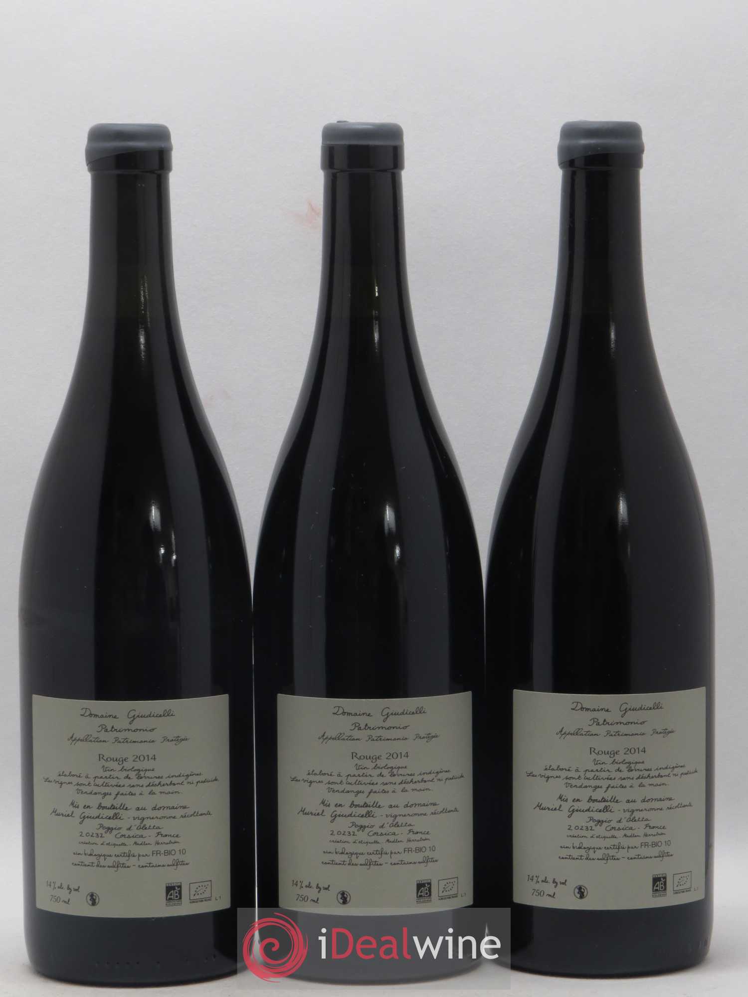 Patrimonio Domaine Giudicelli 2014 - Lot de 3 bouteilles - 1