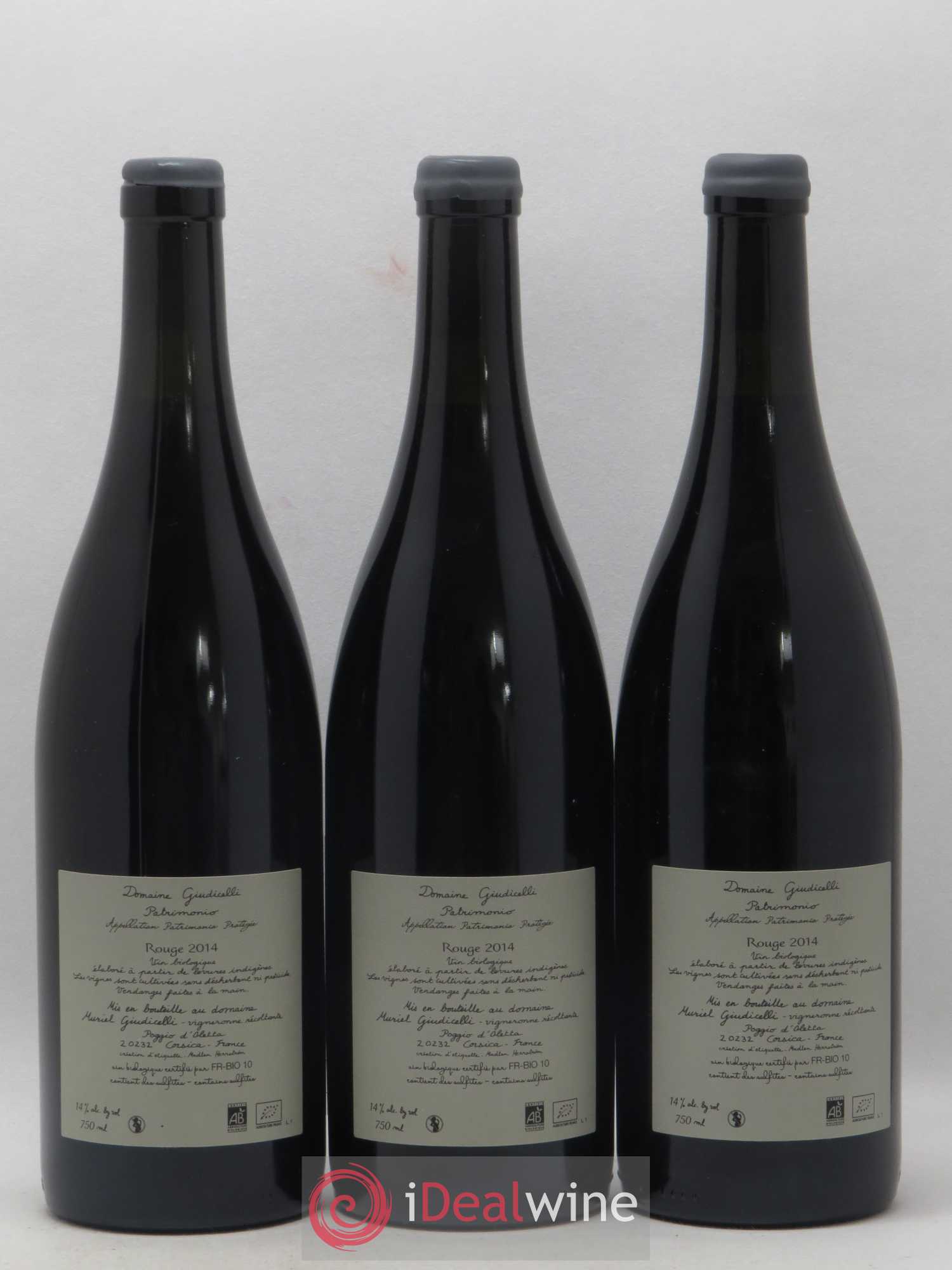 Patrimonio Domaine Giudicelli 2014 - Lot de 3 bouteilles - 1