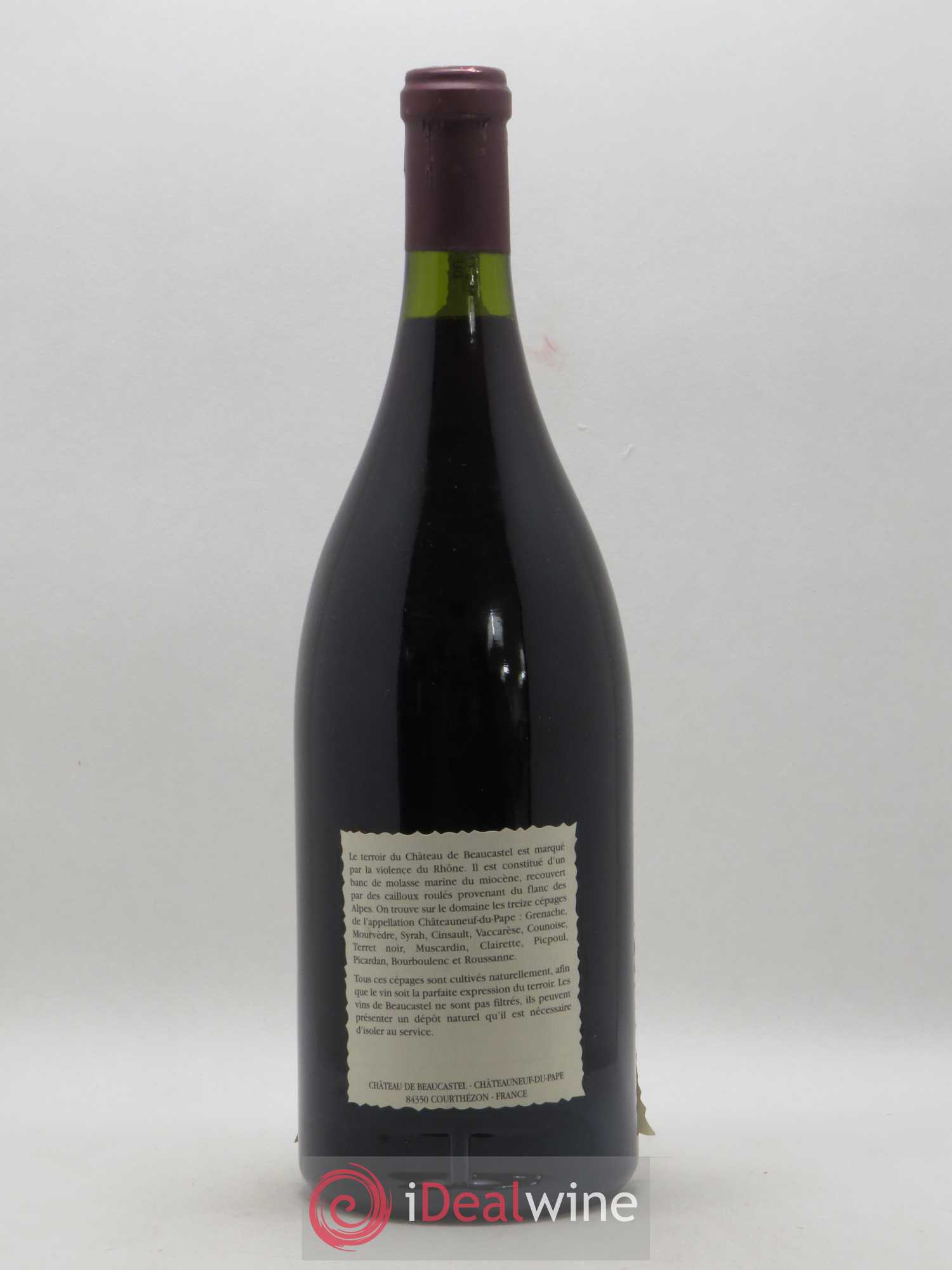 Châteauneuf-du-Pape Château de Beaucastel Famille Perrin 1995 - Lot de 1 magnum - 1