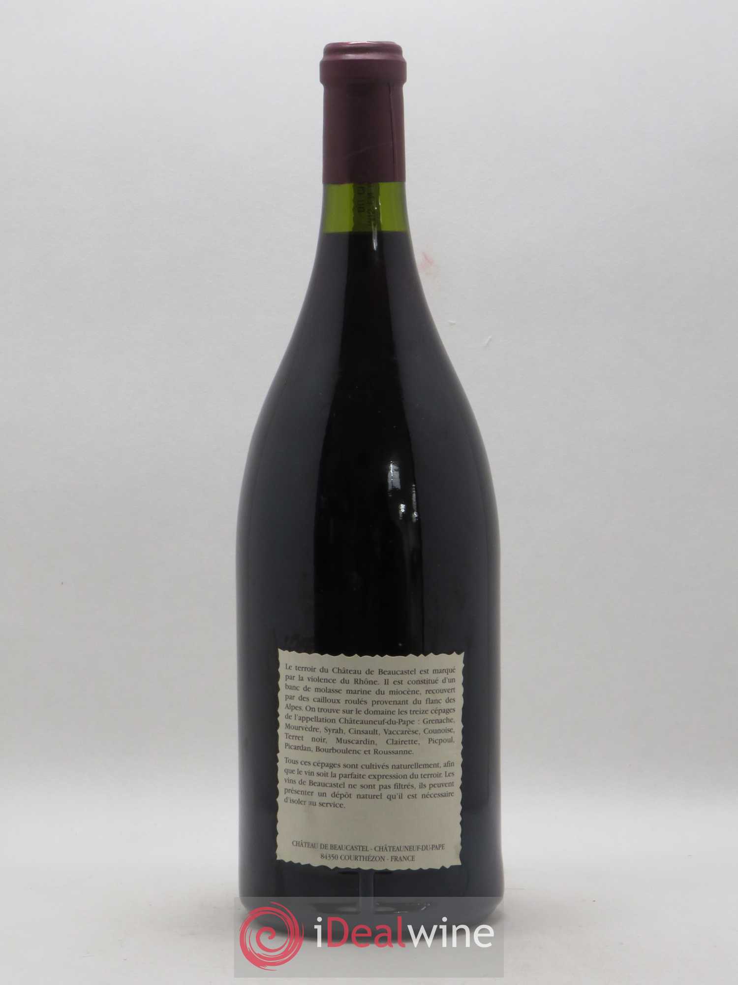 Châteauneuf-du-Pape Château de Beaucastel Famille Perrin 1995 - Lot de 1 magnum - 1