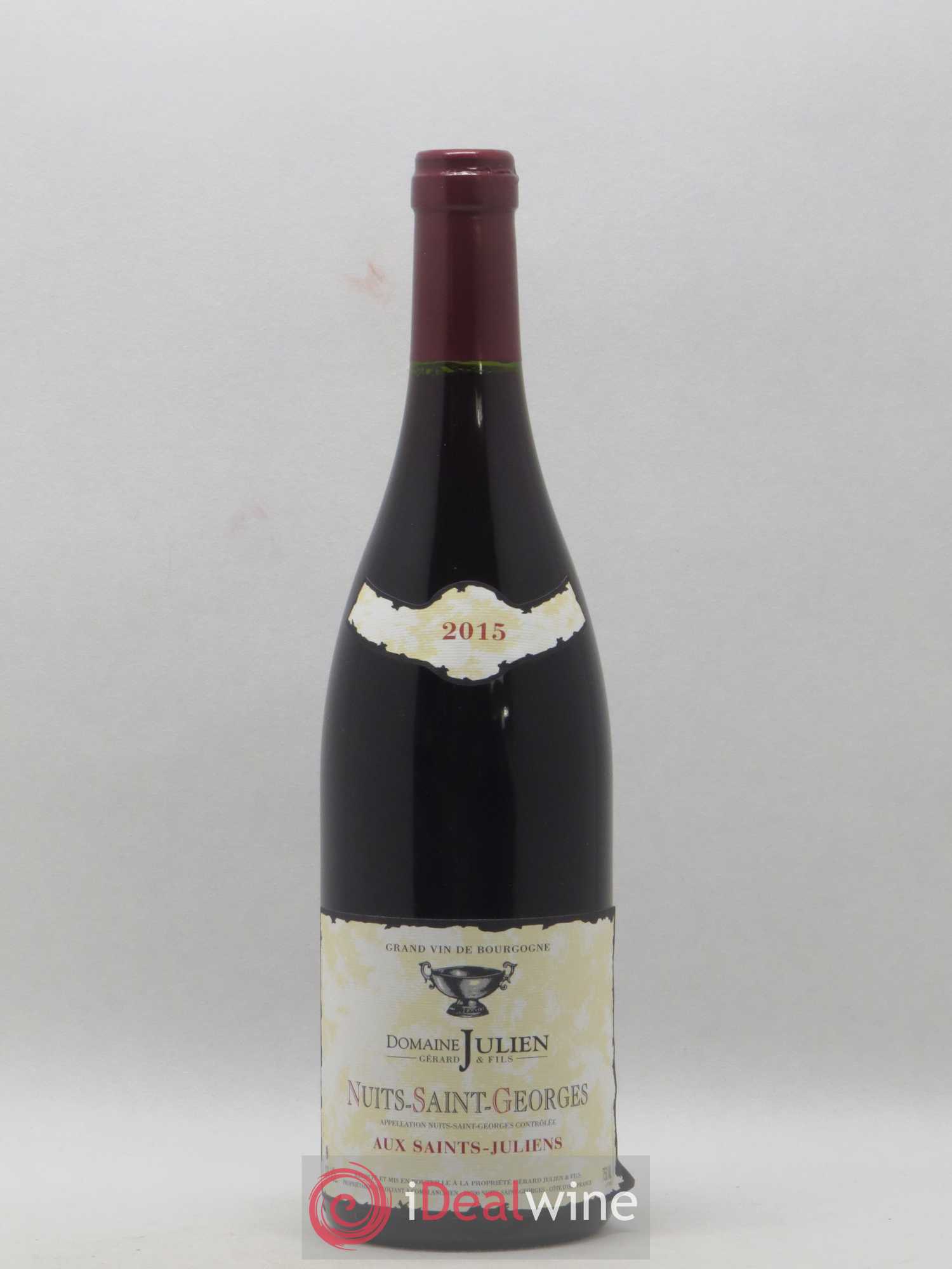 Nuits-Saint-Georges Aux Saint-Julien Domaine Gerard Julien et Fils 2015 - Posten von 1 Flasche - 0