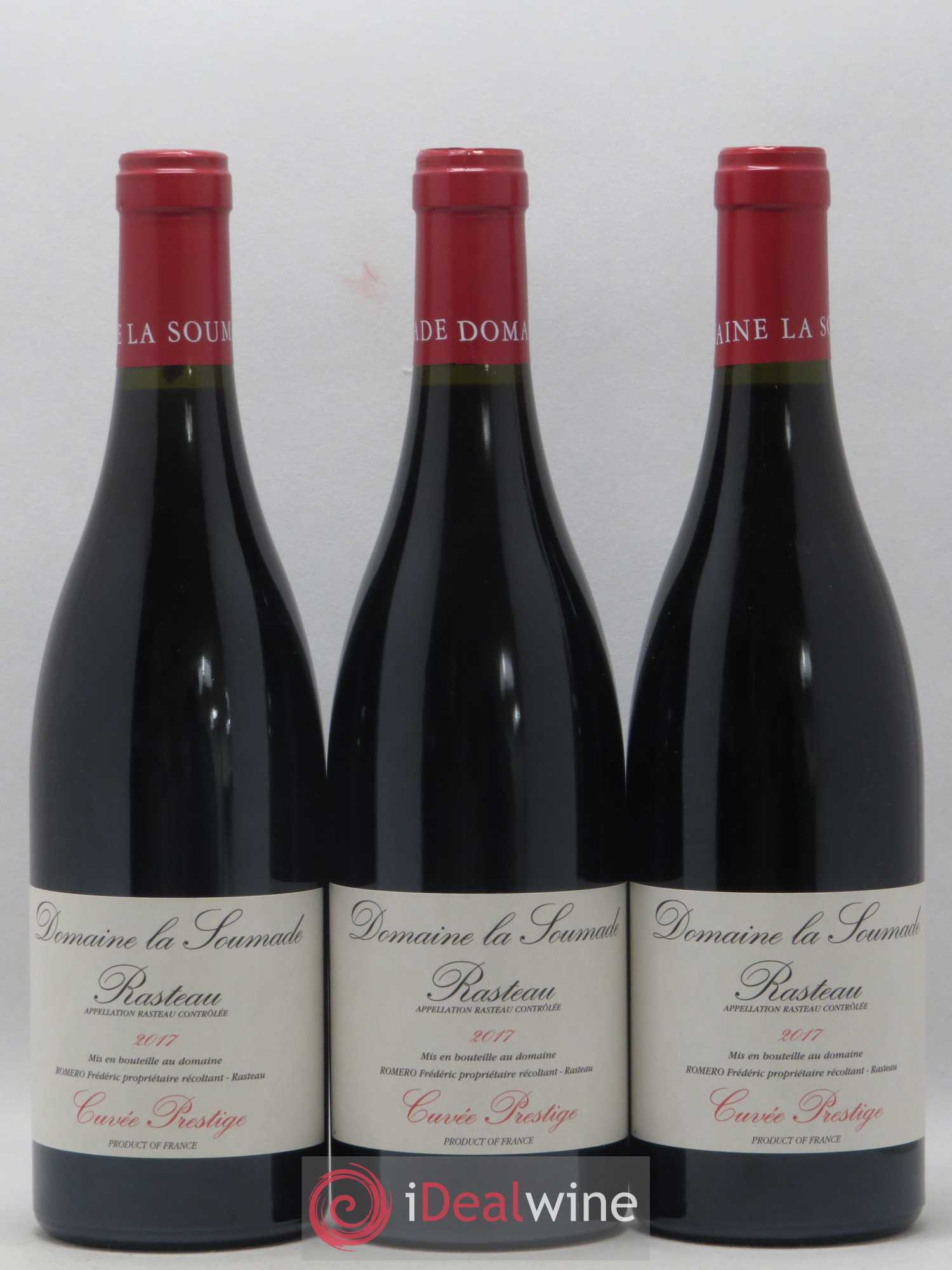 Rasteau Cuvée Prestige La Soumade (Domaine) 2017 - Lot de 3 bouteilles - 0