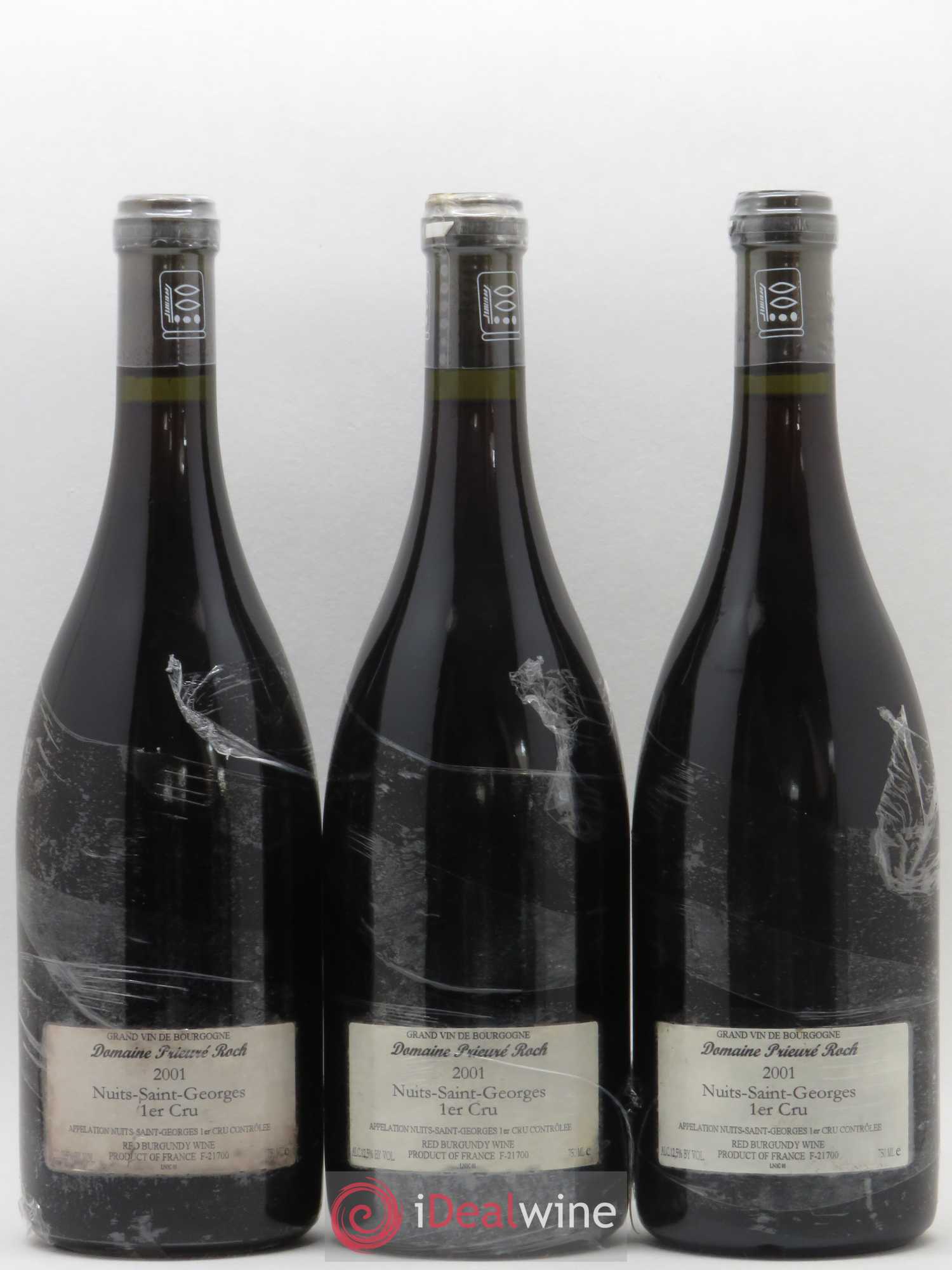 Nuits-Saint-Georges 1er Cru Prieuré Roch 2001 - Lot of 3 bottles - 1