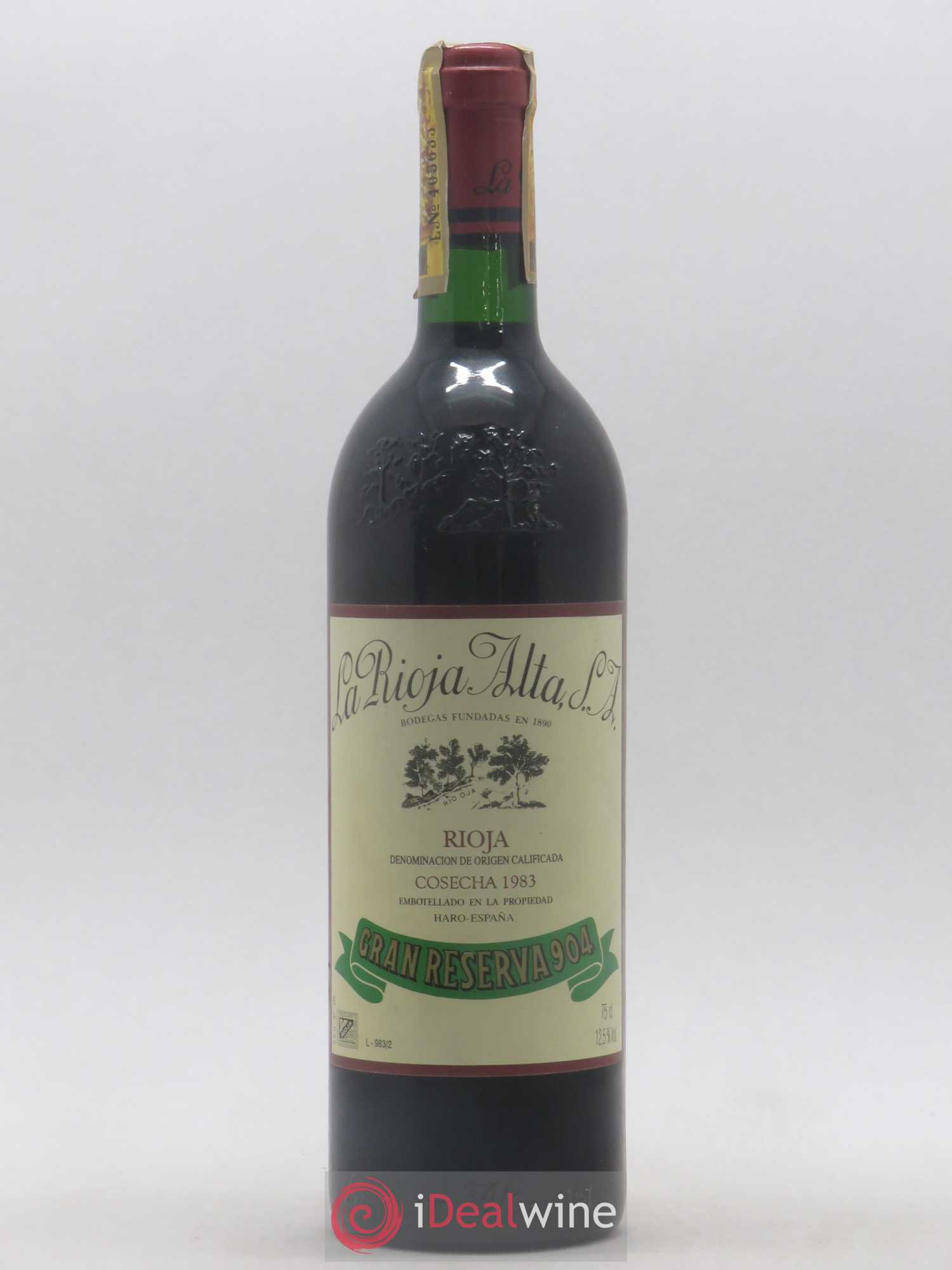 Rioja DOCa Gran Reserva 904 La Rioja Alta 1983 - Lot of 1 bottle - 0