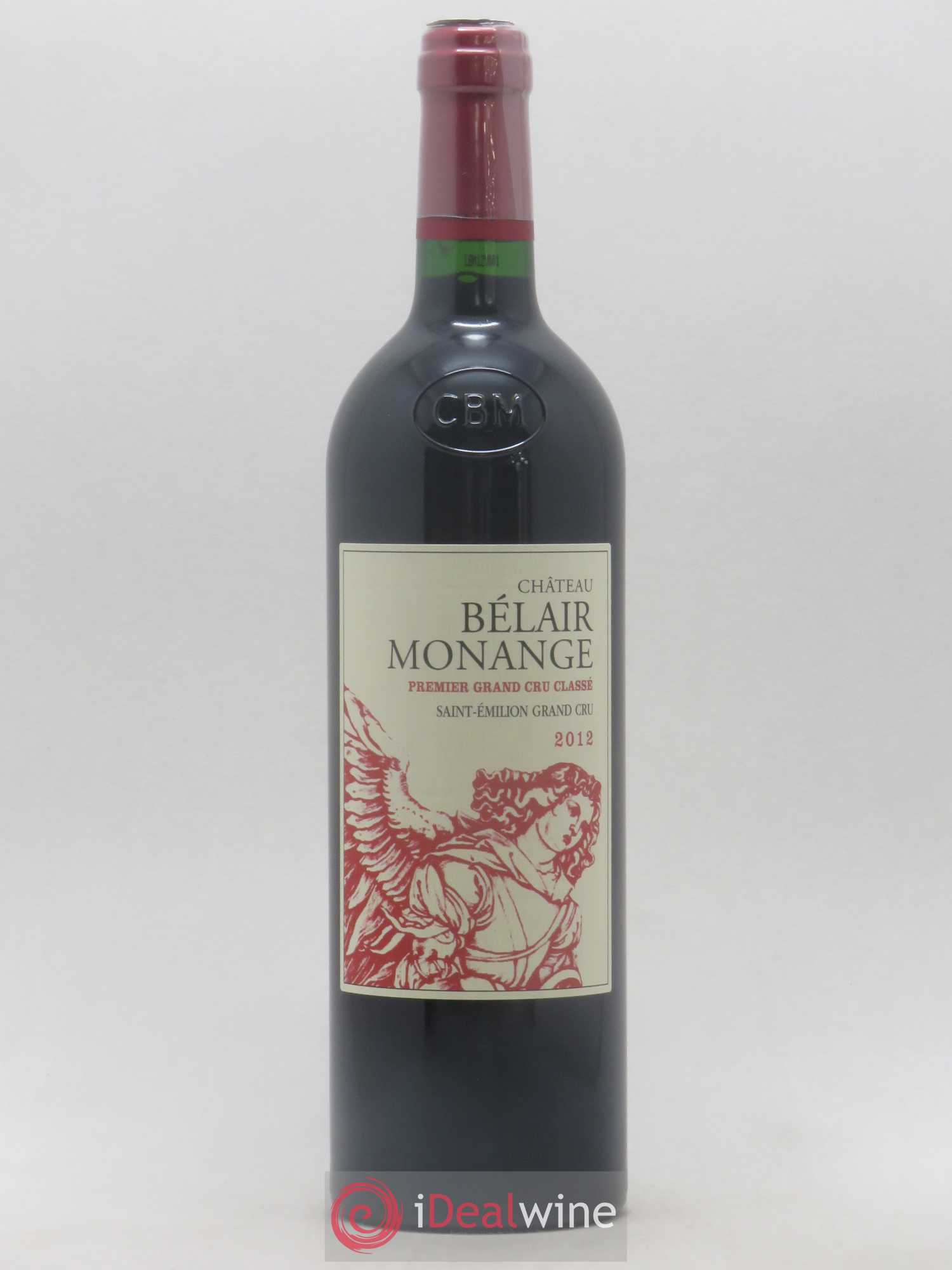 Château Belair (Belair-Monange) 1er Grand Cru Classé B 2012 - Lot de 1 bouteille - 0