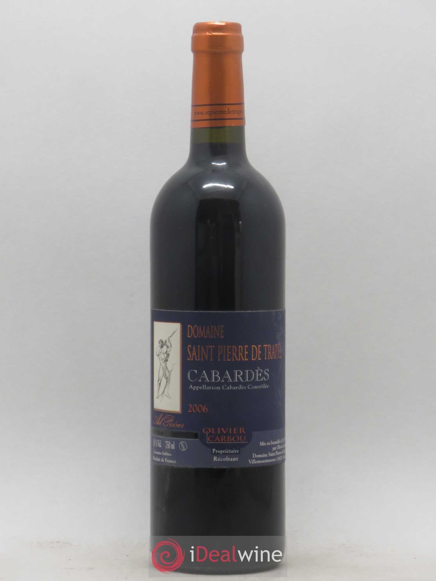 Cabardès Domaine Saint Pierre De Trapel Olivier Carbou (sans prix de réserve) 2006 - Lot de 1 bouteille - 0