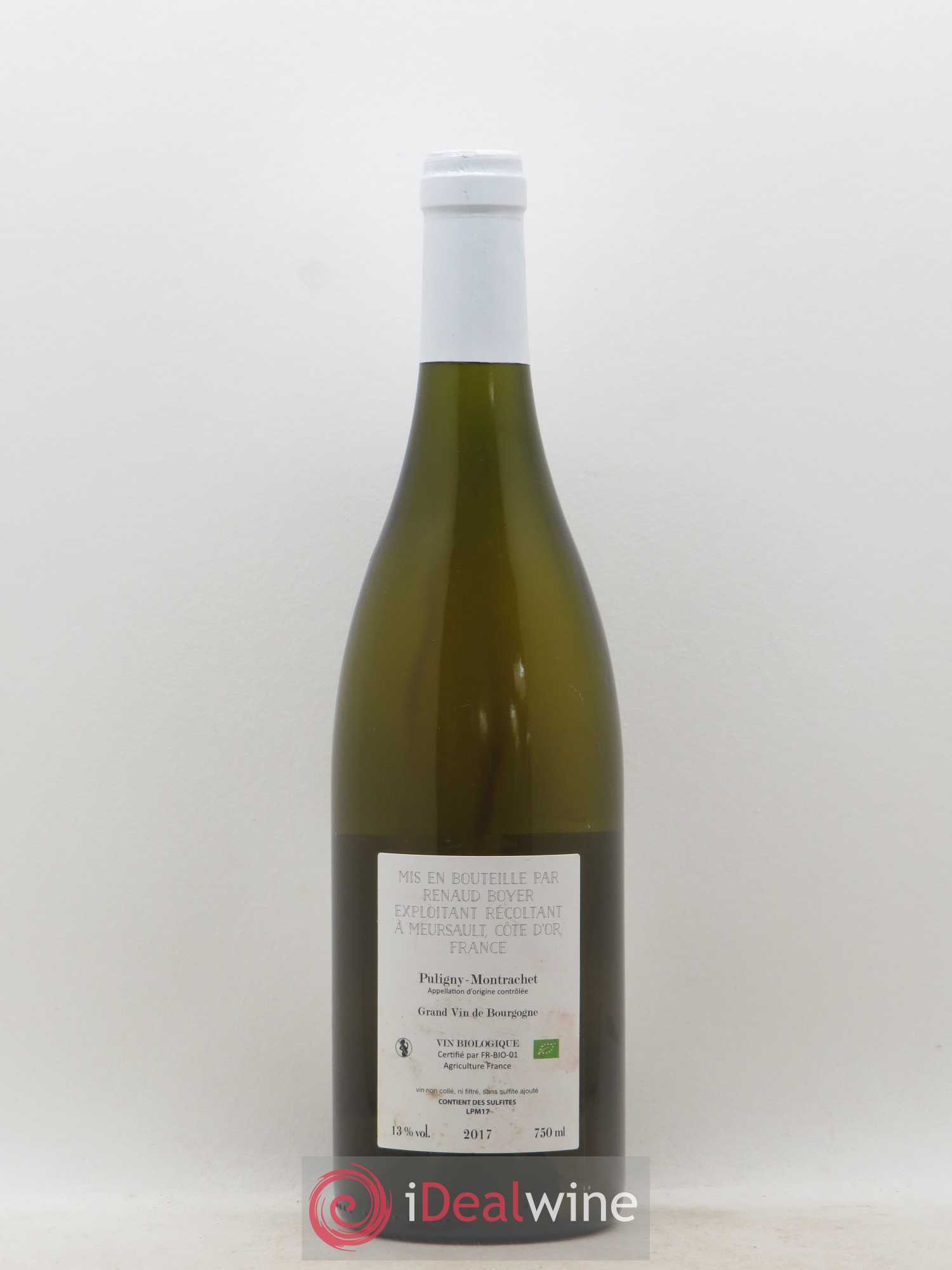 Puligny-Montrachet Les Reuchaux Renaud Boyer 2017 - Lot de 1 bouteille - 1