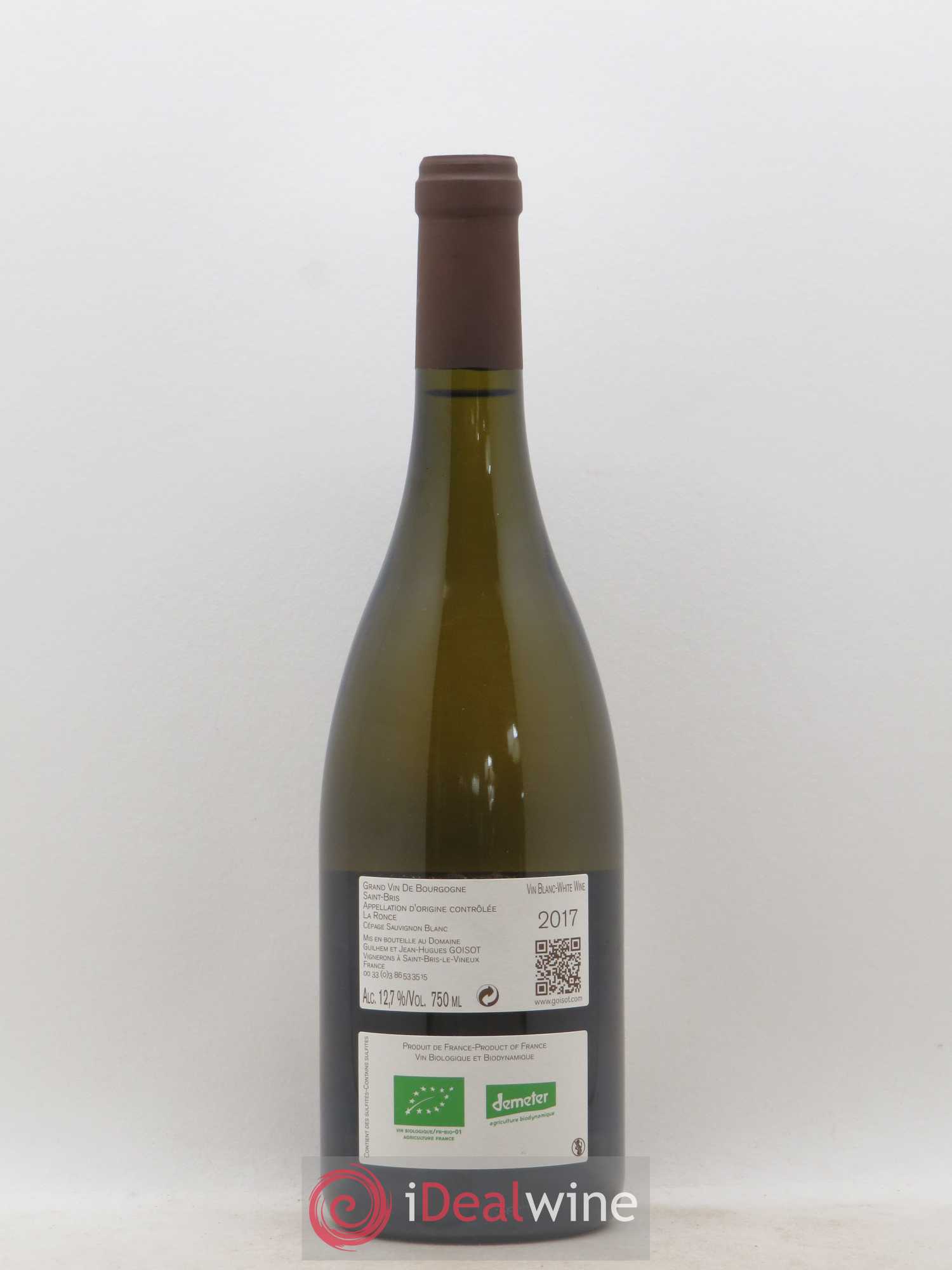 Saint-Bris La Ronce Goisot 2017 - Lot de 1 bouteille - 1
