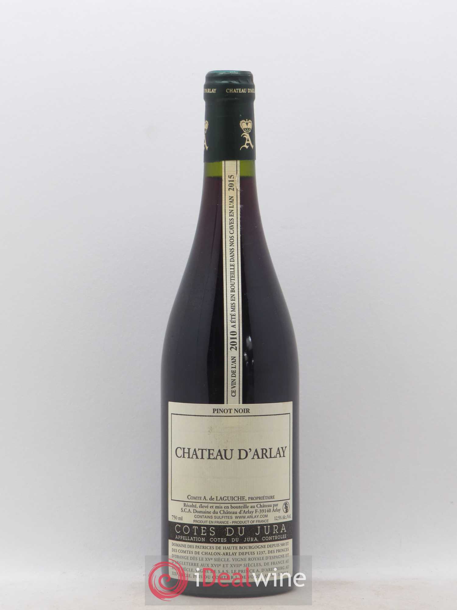 Côtes du Jura Château d'Arlay Pinot Noir 2010 - Lot de 1 bouteille - 0