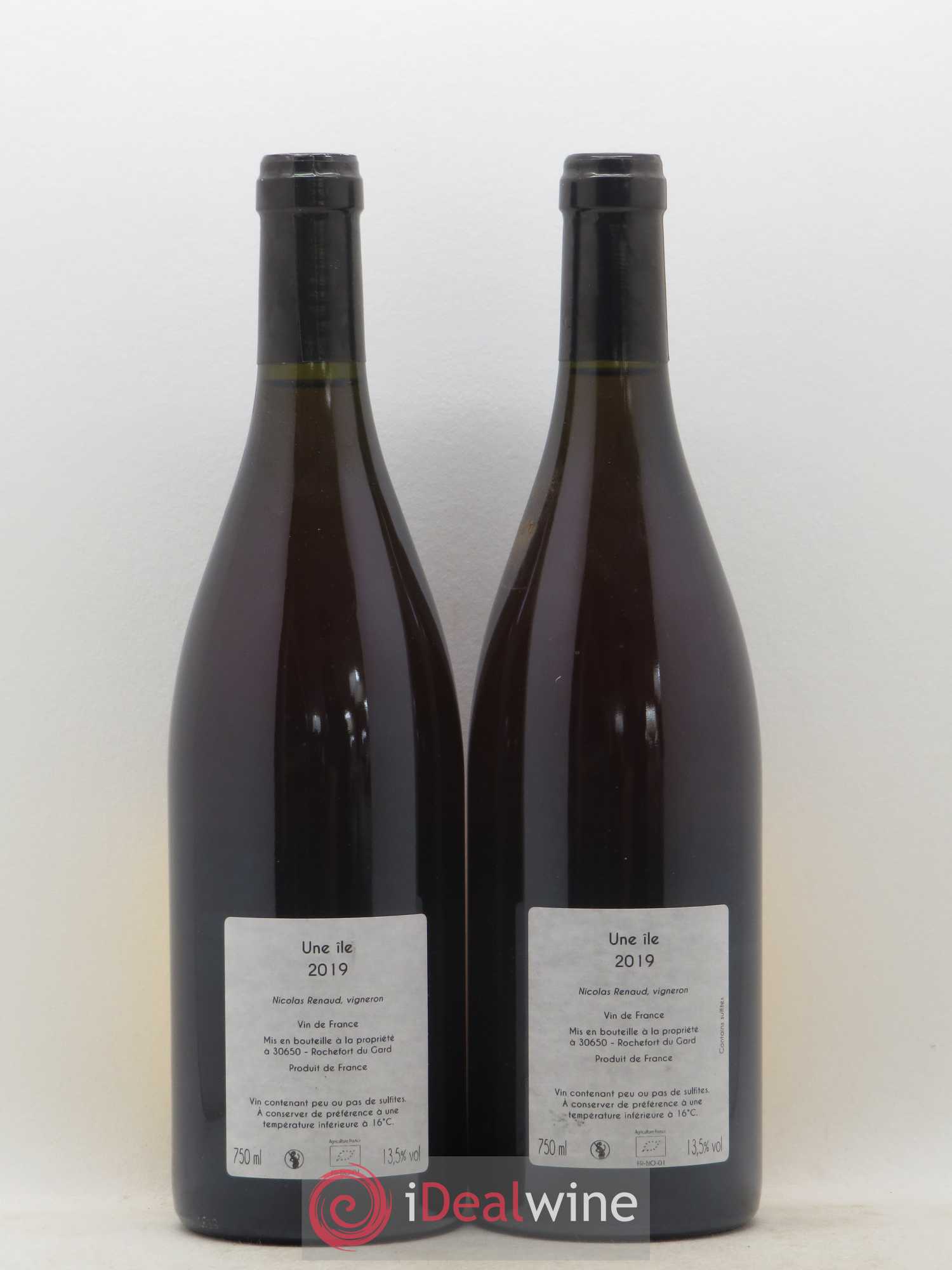 Vin de France Une Ile Clos des Grillons 2019 - Lotto di 2 bottiglie - 1