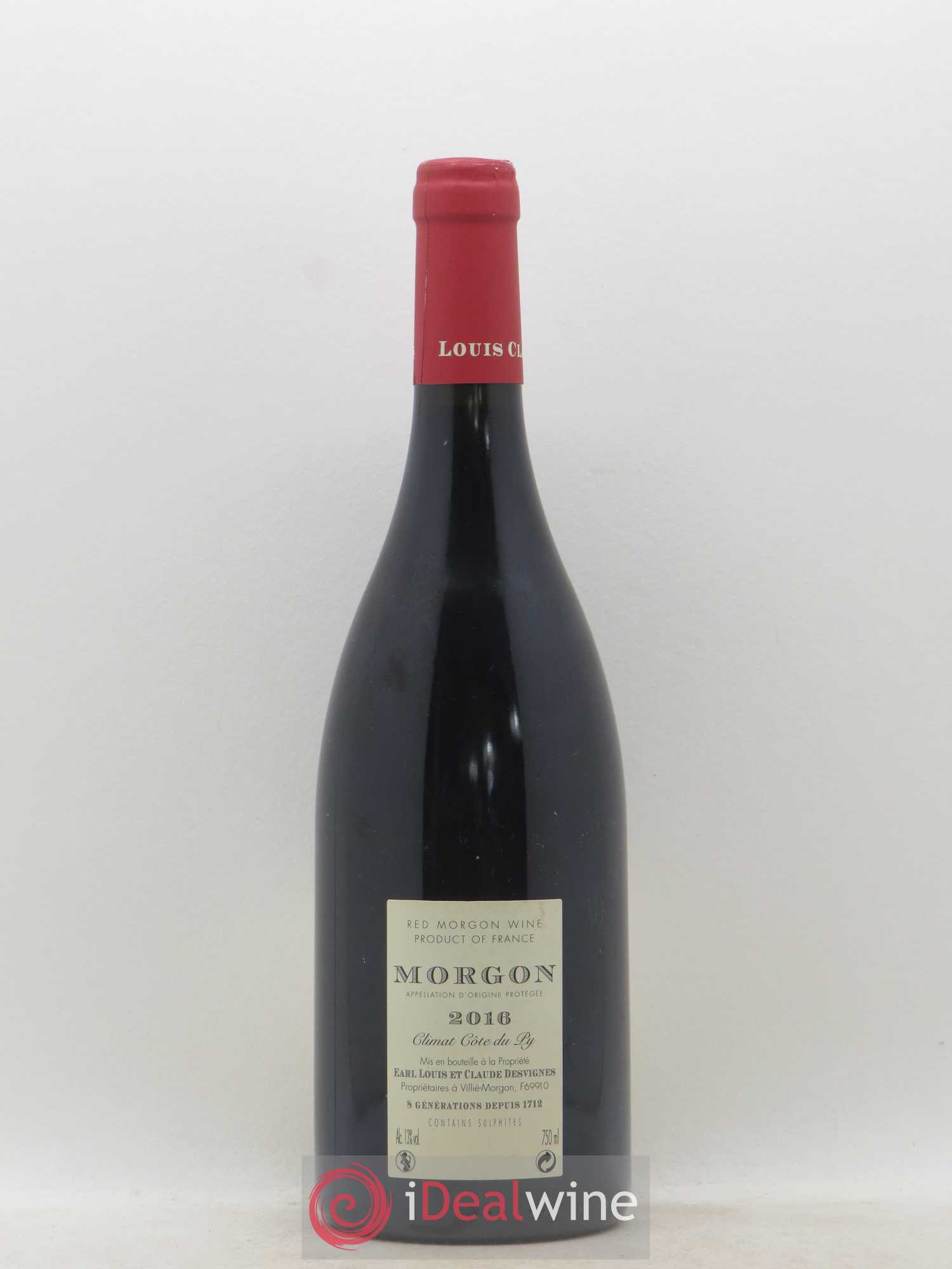 Morgon Côte du Py Louis-Claude Desvignes 2016 - Lot de 1 bouteille - 1