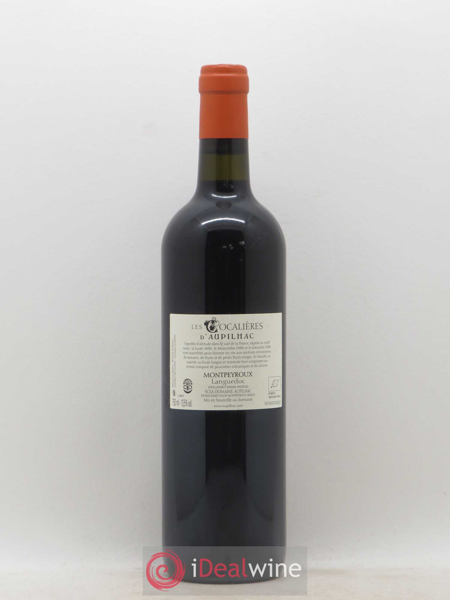 Languedoc Montpeyroux Aupilhac (Domaine d') Les Cocalières Sylvain Fadat 2018 - Lot de 1 bouteille - 1