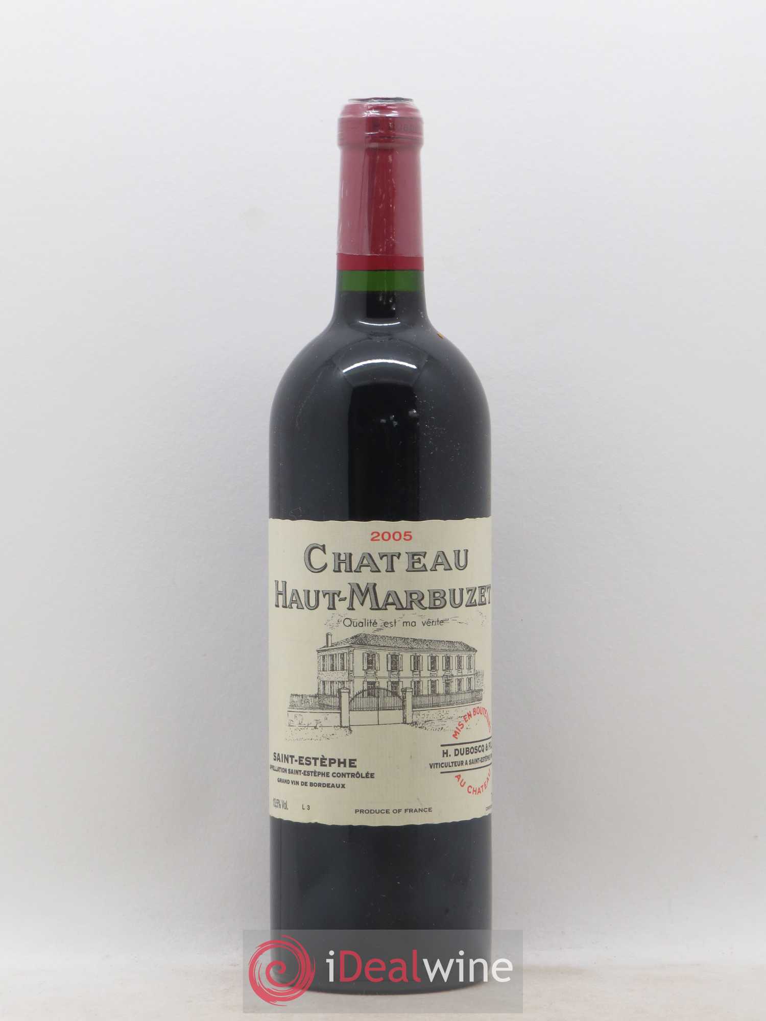 Château Haut Marbuzet 2005 - Lot de 1 bouteille - 0
