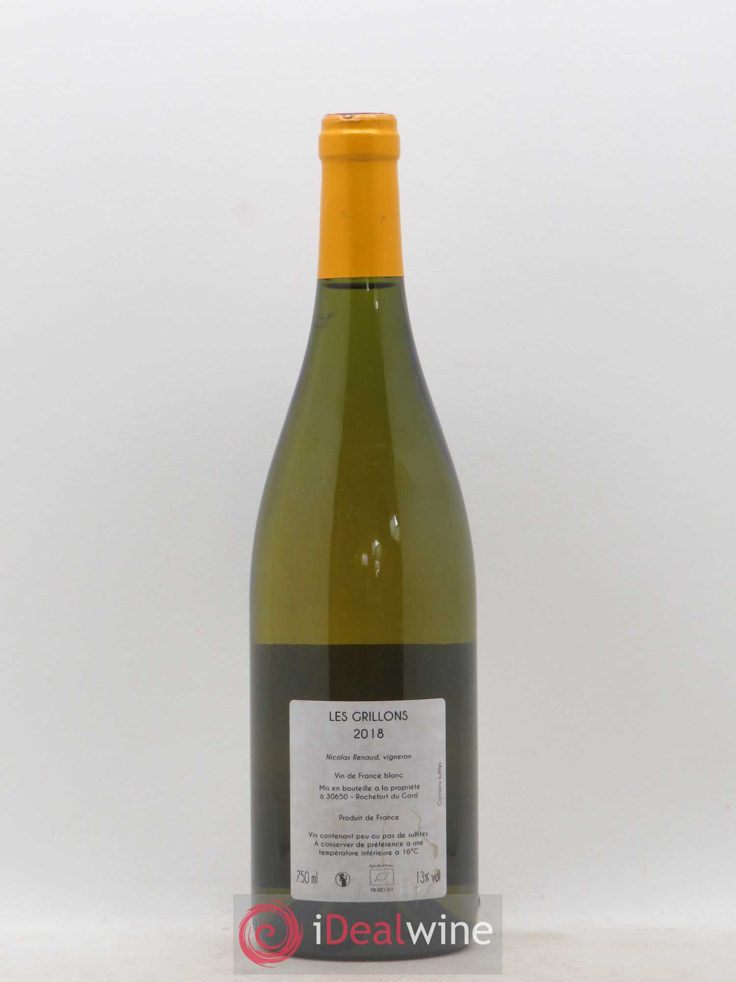 Vin de France Les Grillons Clos des Grillons 2018 - Lot de 1 bouteille - 1