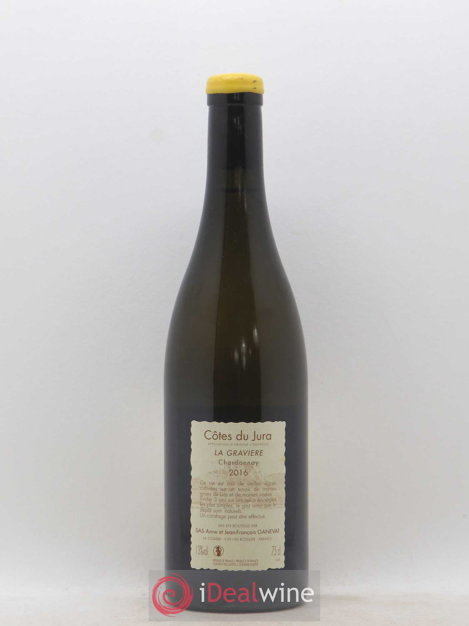 Côtes du Jura La Gravière Anne et Jean François Ganevat 2016 - Lot de 1 bouteille - 1