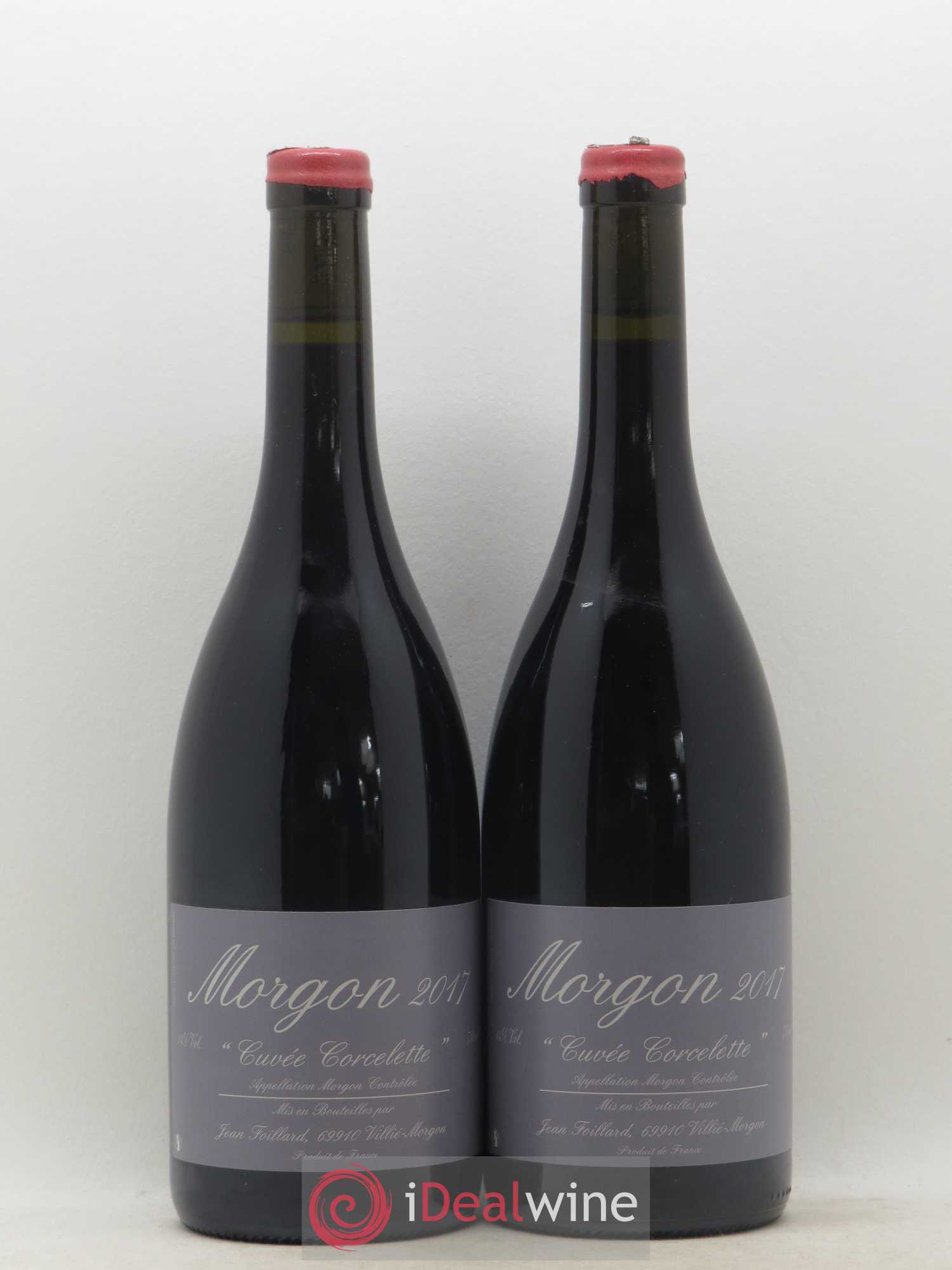 Morgon Corcelette Jean Foillard 2017 - Lot de 2 bouteilles - 0