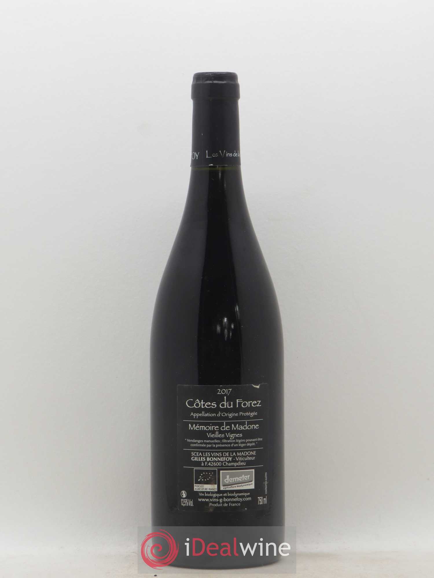 IGP Val de Loire Côtes du Forez Mémoire de La Madone Gamay sur Volcan Gilles Bonnefoye (sans prix de réserve) 2017 - Lot de 1 bouteille - 1