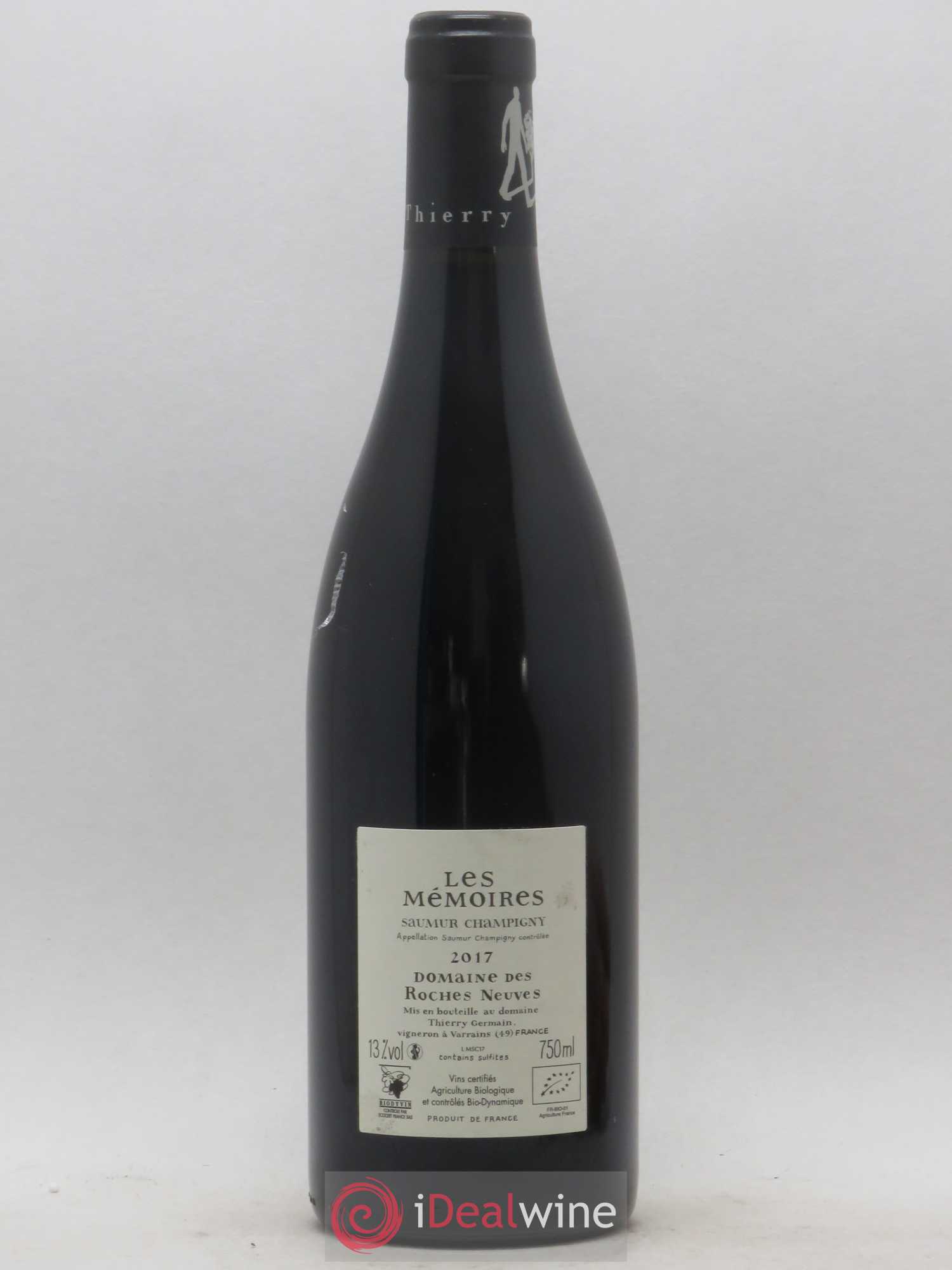 Saumur-Champigny Les Mémoires Domaine des Roches Neuves - Thierry Germain 2017 - Lot de 1 bouteille - 1