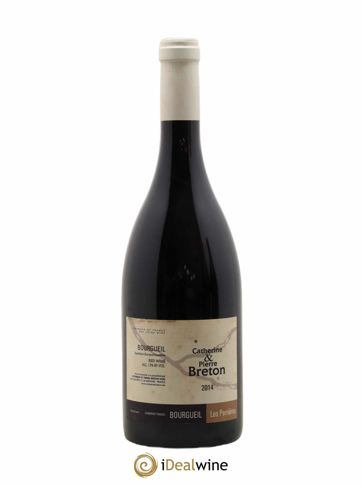 Bourgueil Les Perrières Catherine et Pierre Breton 2014 - Lot de 1 bouteille - 0