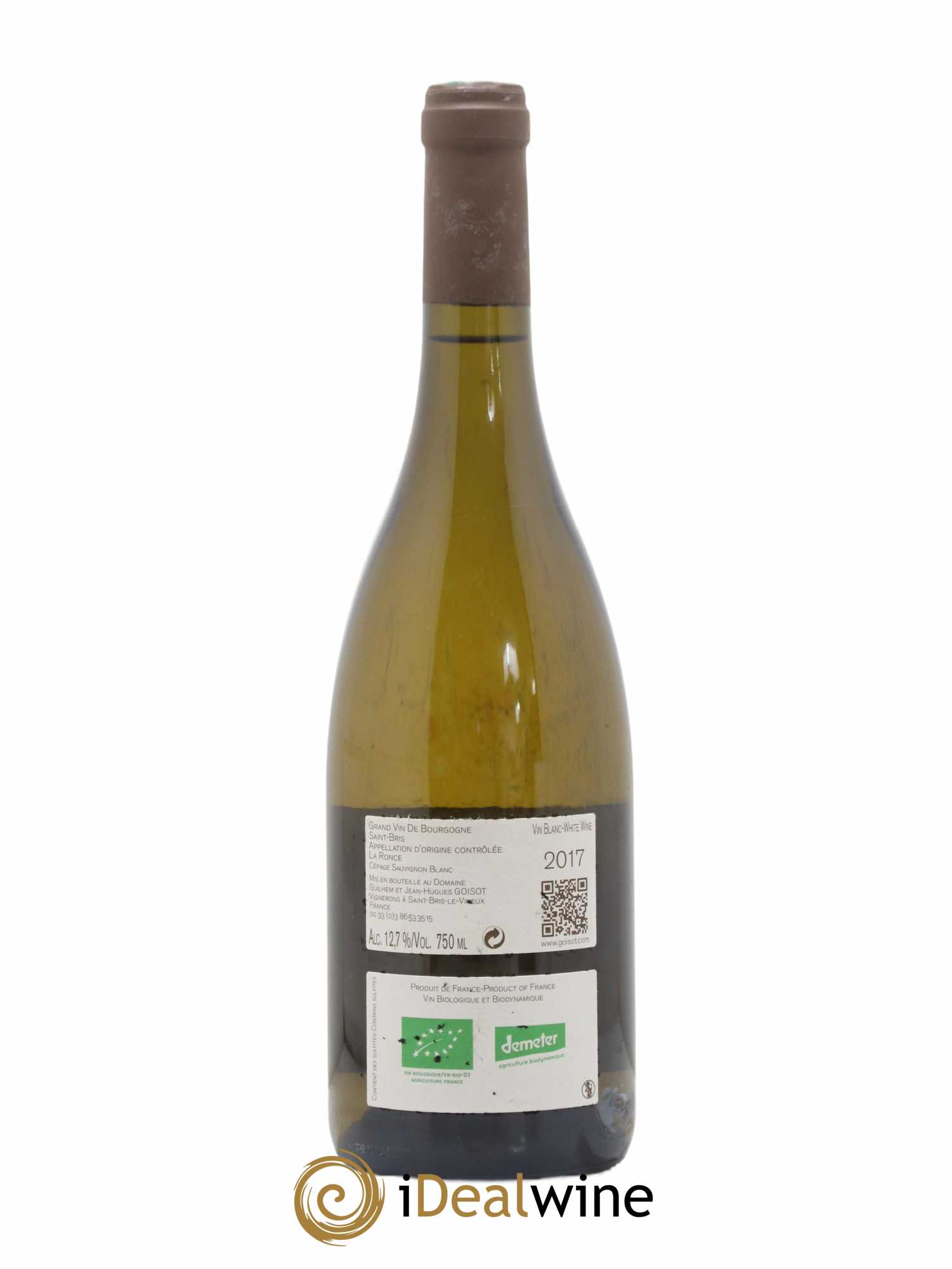 Saint-Bris La Ronce Goisot 2017 - Lot de 1 bouteille - 1