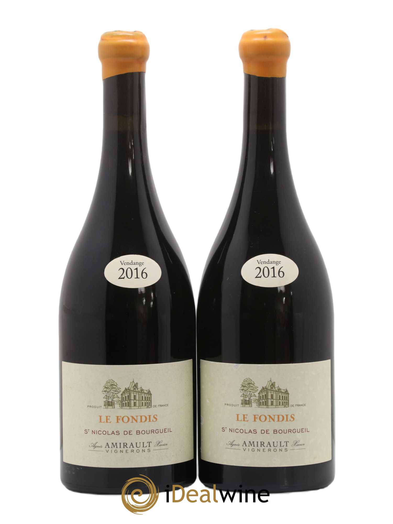 Saint-Nicolas de Bourgueil Le Fondis Agnès et Xavier Amirault 2016 - Lot de 2 bouteilles - 0