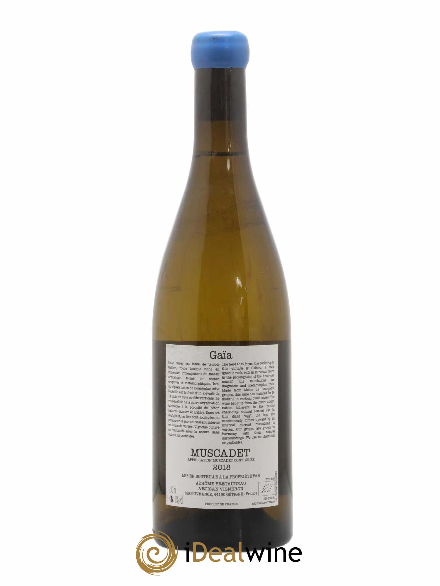 Muscadet-Sèvre-et-Maine Gaia Jérôme Bretaudeau - Domaine de Bellevue 2018 - Lot de 1 bouteille - 1