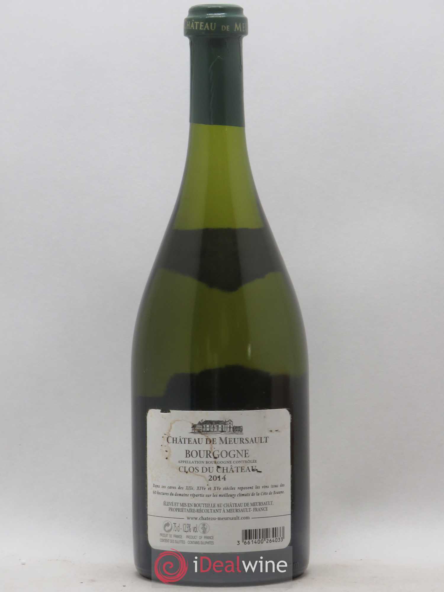 Bourgogne Clos du Château Château de Meursault (sans prix de réserve) 2014 - Posten von 1 Flasche - 1