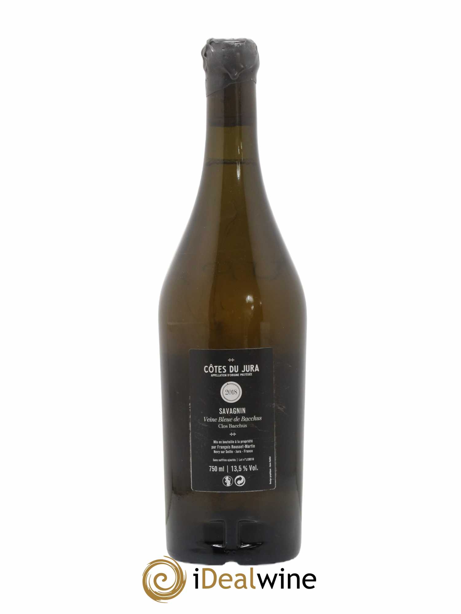 Côtes du Jura La Veine Bleue de Bacchus François Rousset Martin 2018 - Lot de 1 bouteille - 1