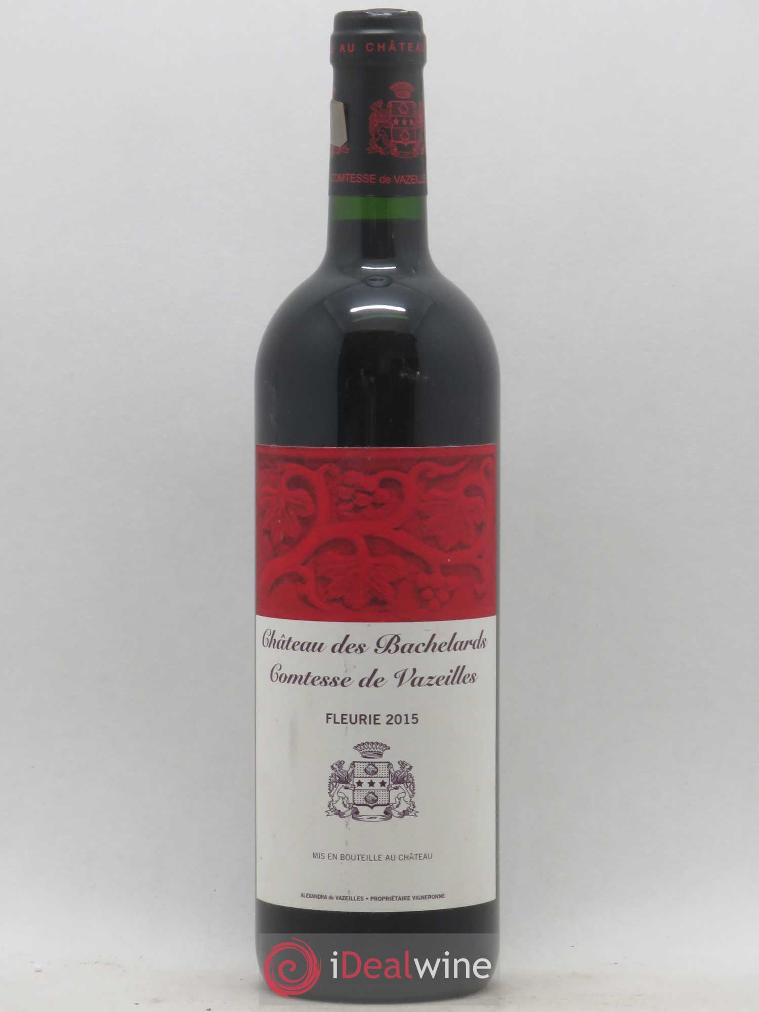 Fleurie Château des Bachelards Comtesse de Vazeilles 2015 - Posten von 1 Flasche - 0