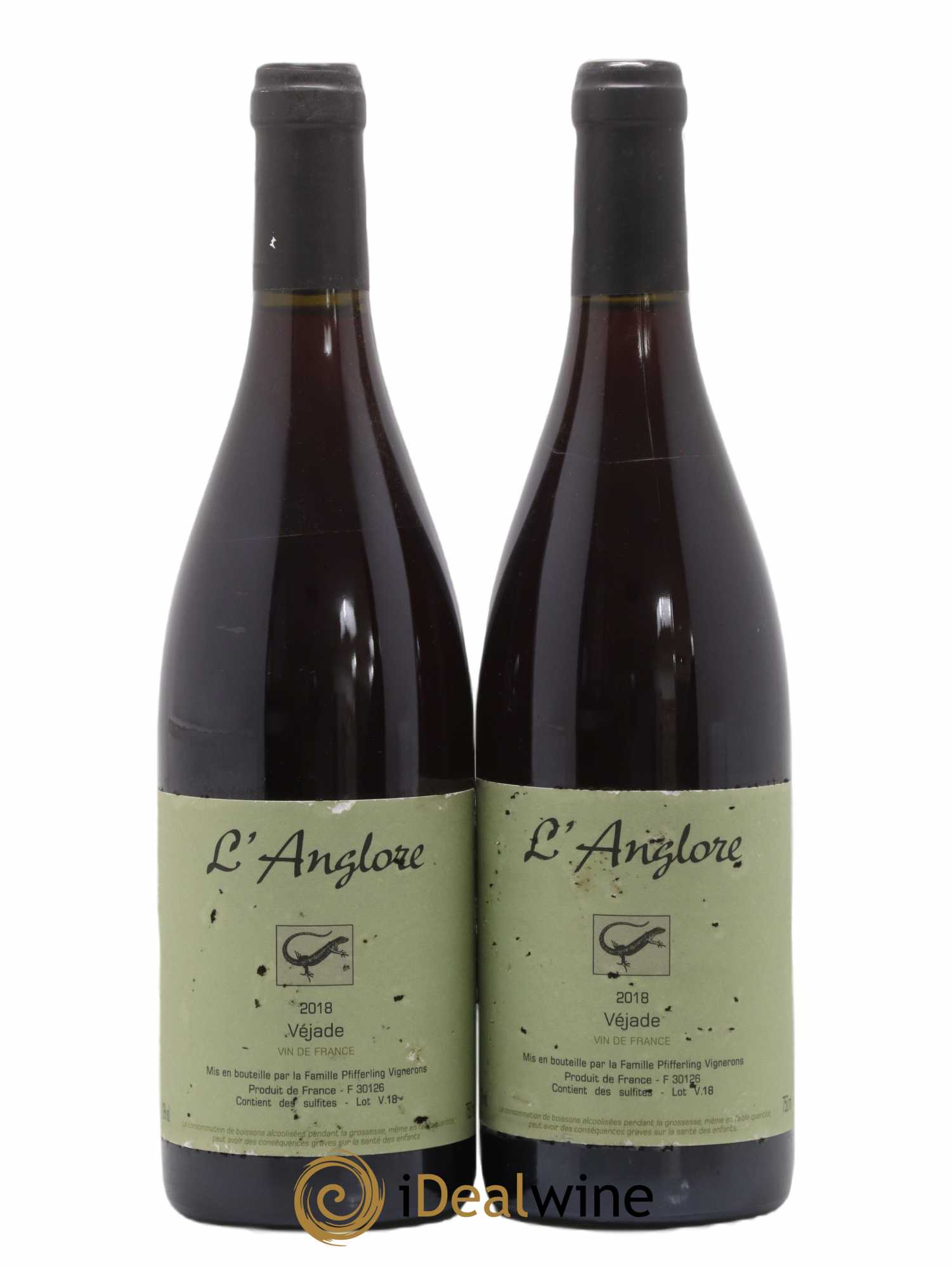 Vin de France Véjade L'Anglore 2018 - Lot de 2 bouteilles - 0
