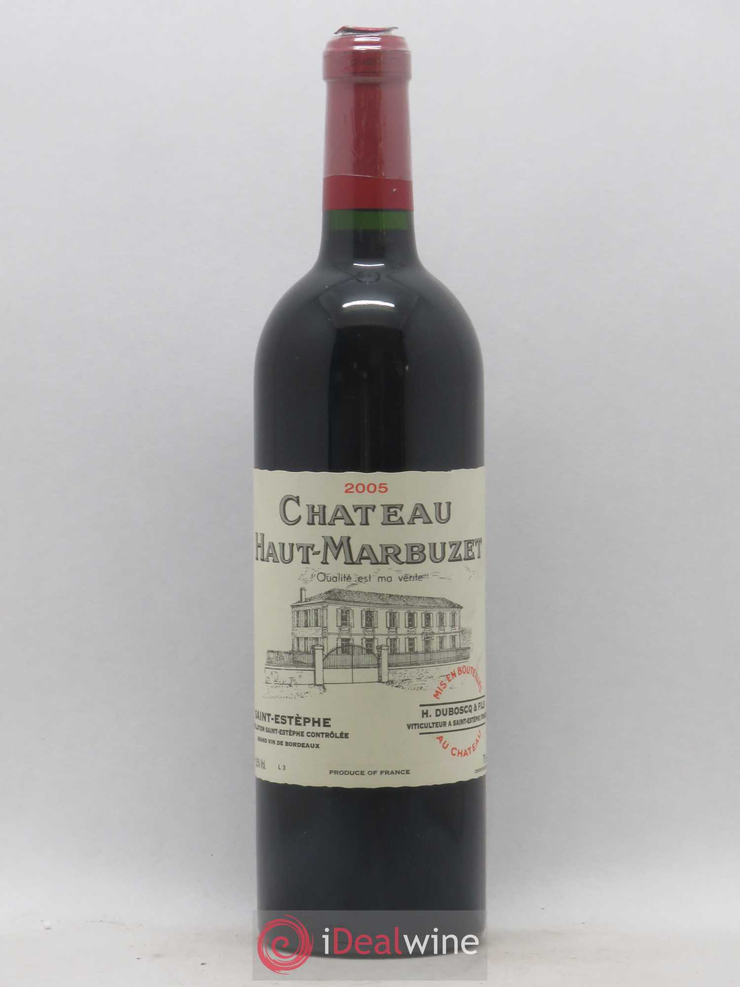 Château Haut Marbuzet 2005 - Lot de 1 bouteille - 0