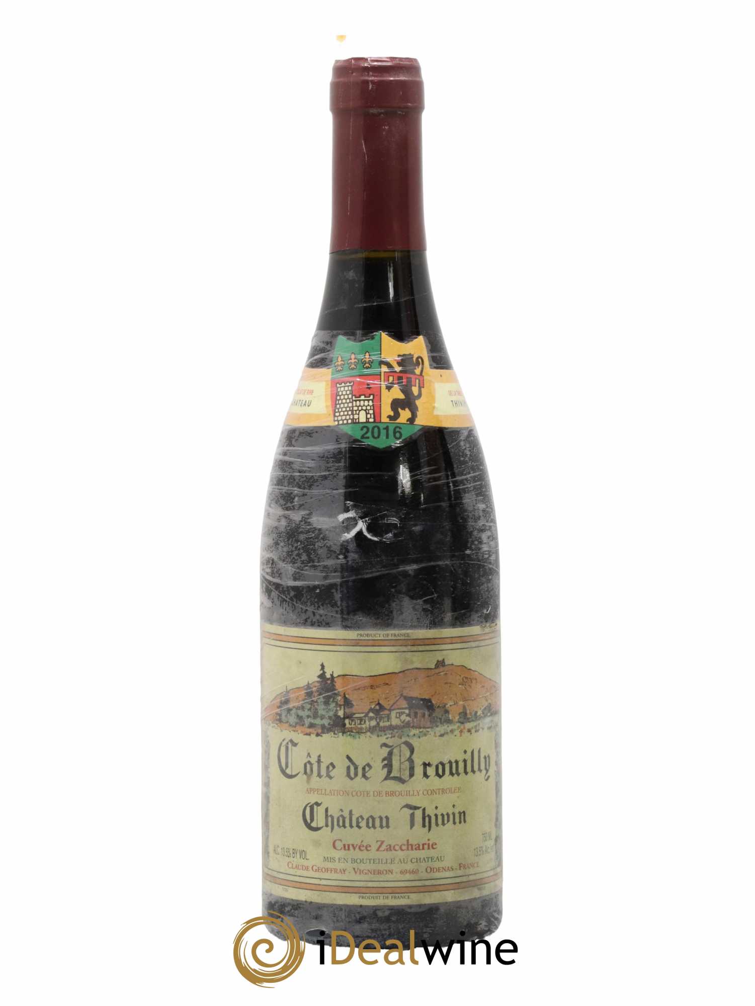 Côte de Brouilly Cuvée Zaccharie Château Thivin 2016 - Lot de 1 bouteille - 0