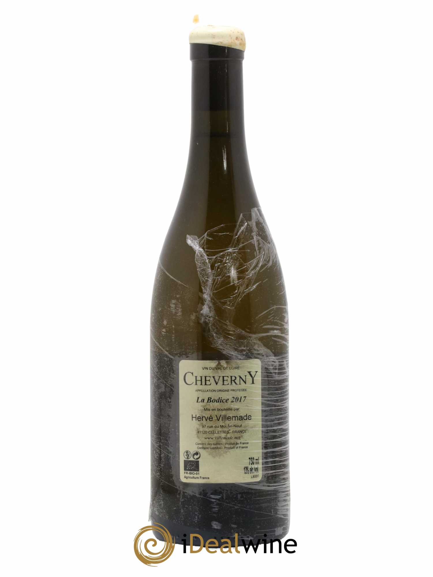 Cheverny La Bodice Hervé Villemade 2017 - Lot de 1 bouteille - 1
