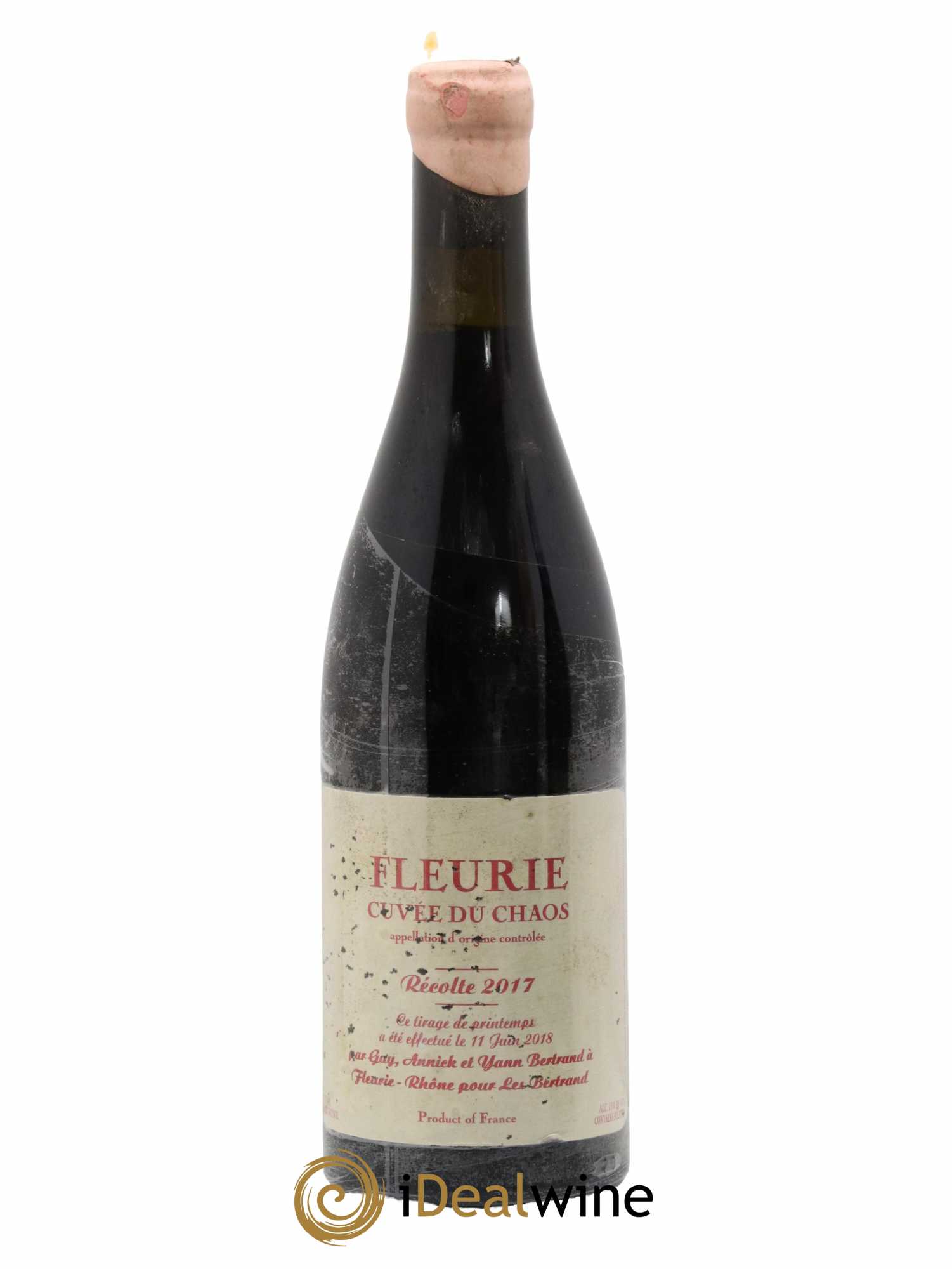 Fleurie Cuvée du Chaos Yann Bertrand 2017 - Lot de 1 bouteille - 0