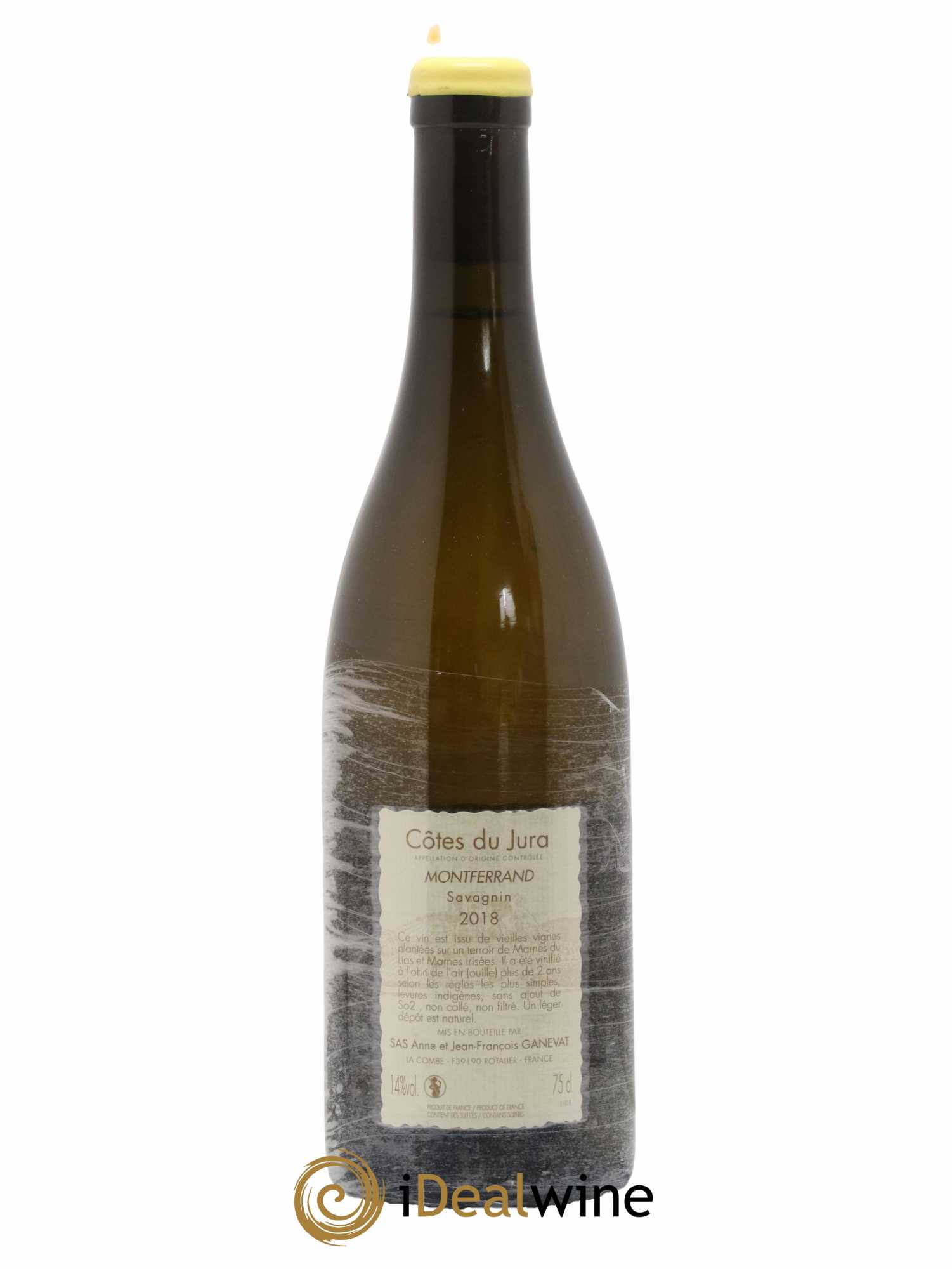 Côtes du Jura Montferrand savagnin Anne et Jean François Ganevat 2018 - Lot de 1 bouteille - 1
