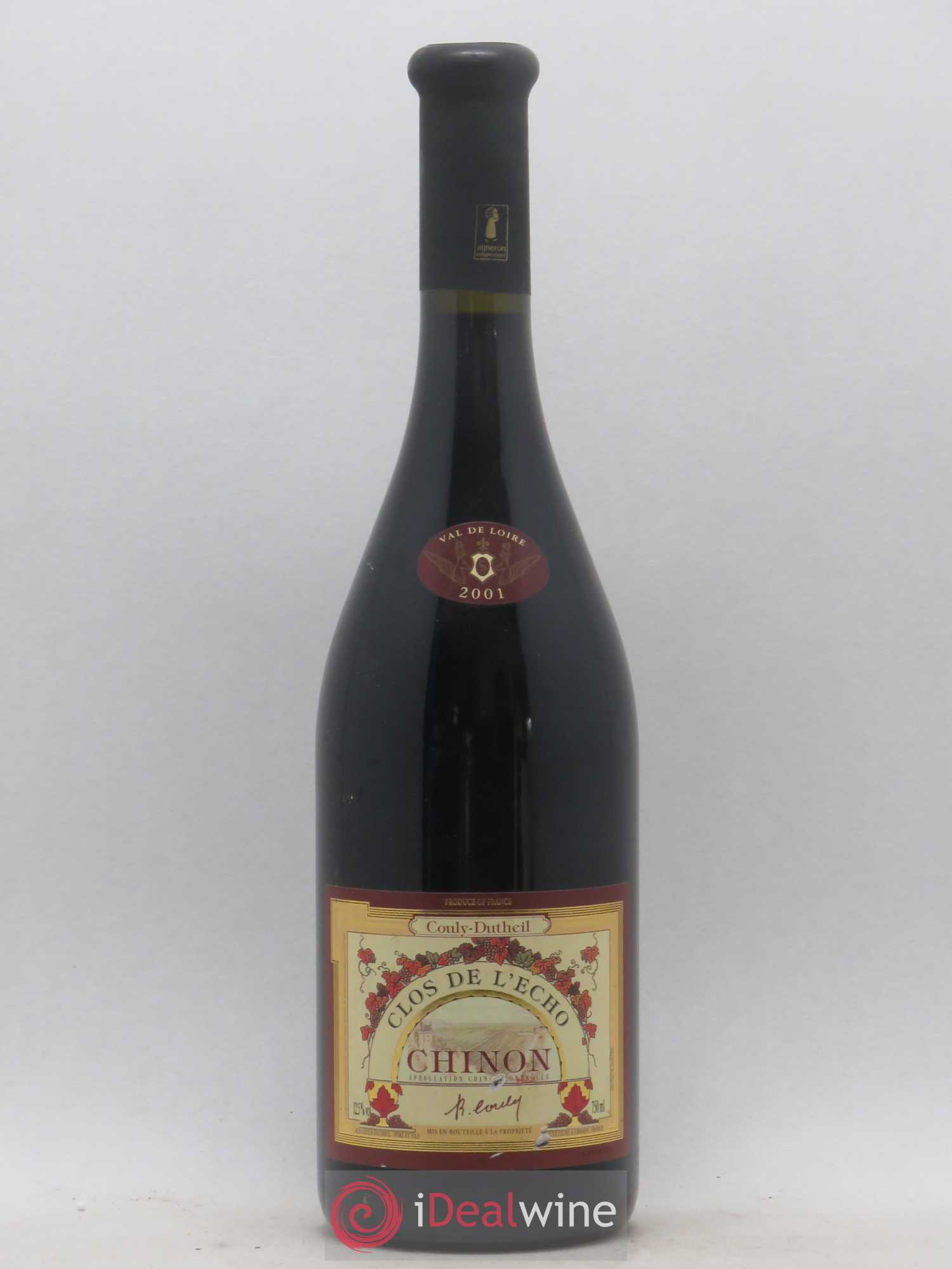 Chinon Clos de l'Echo Couly-Dutheil 2001 - Lot de 1 bouteille - 0