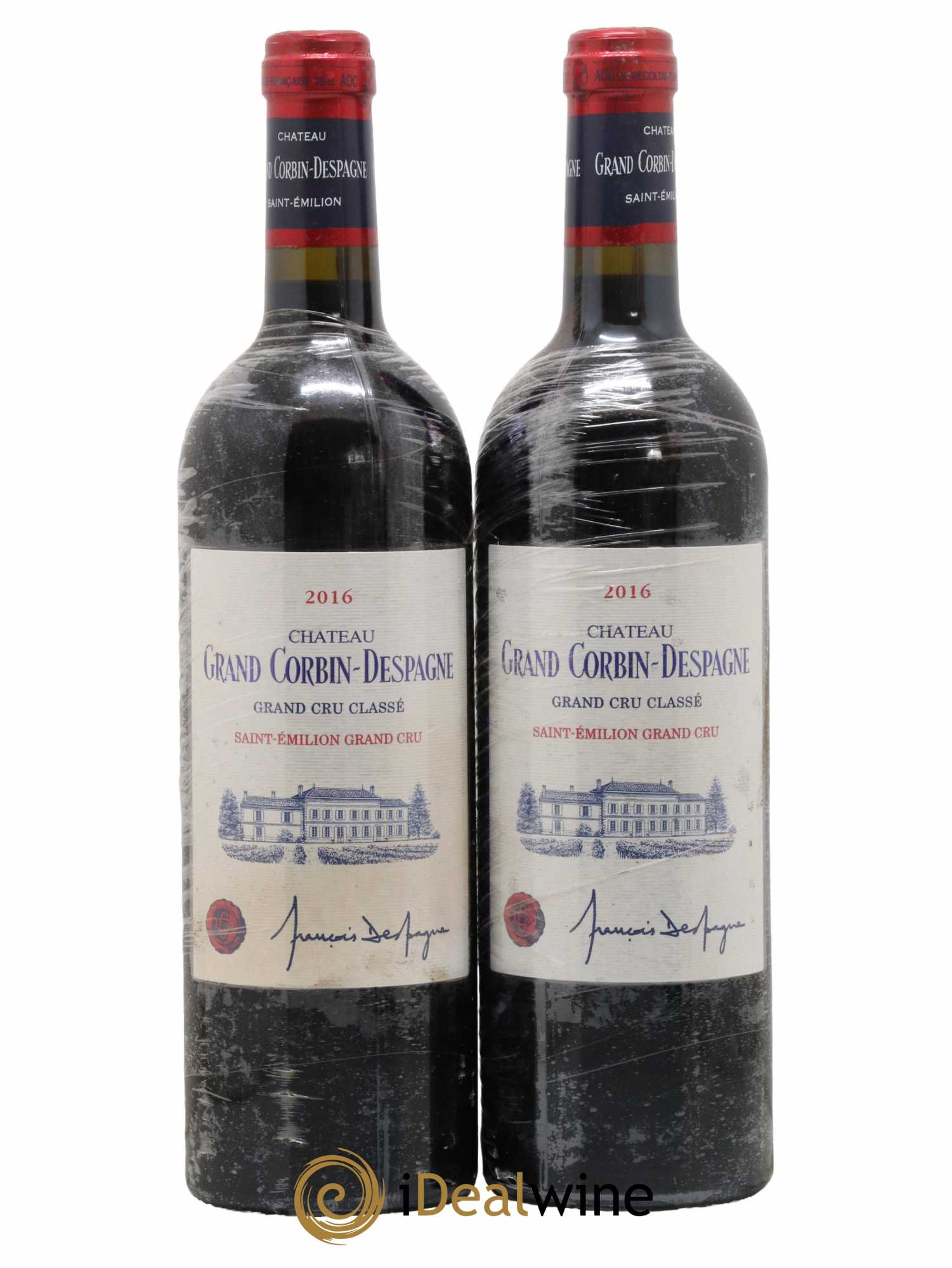 Château Grand Corbin Despagne Grand Cru Classé 2016 - Lot de 2 bouteilles - 0