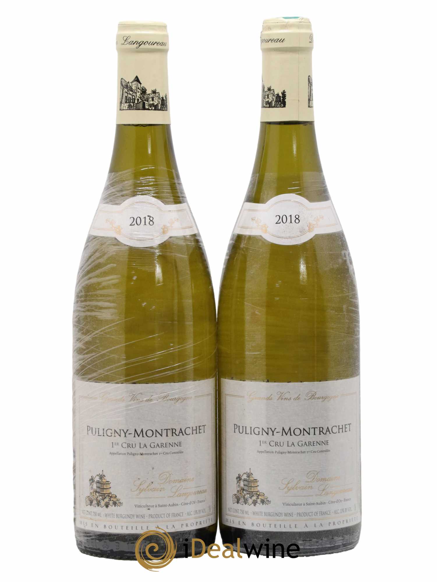 Puligny-Montrachet 1er Cru La Garenne Sylvain Langoureau 2018 - Lot de 2 bouteilles - 0